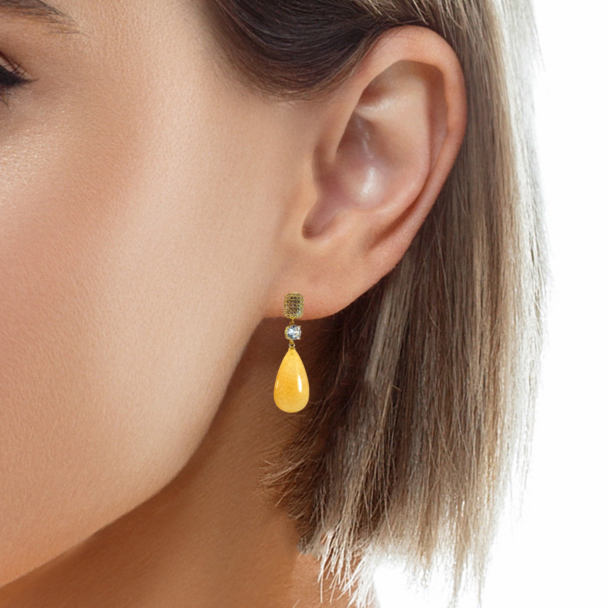 Gem Stone Luxe Earrings