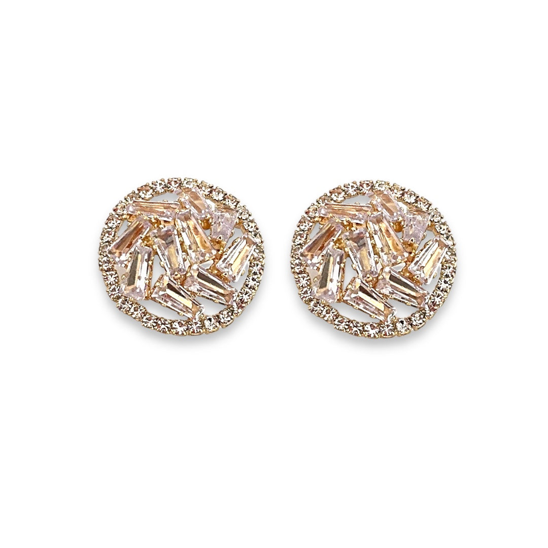 Round Crystal Earring