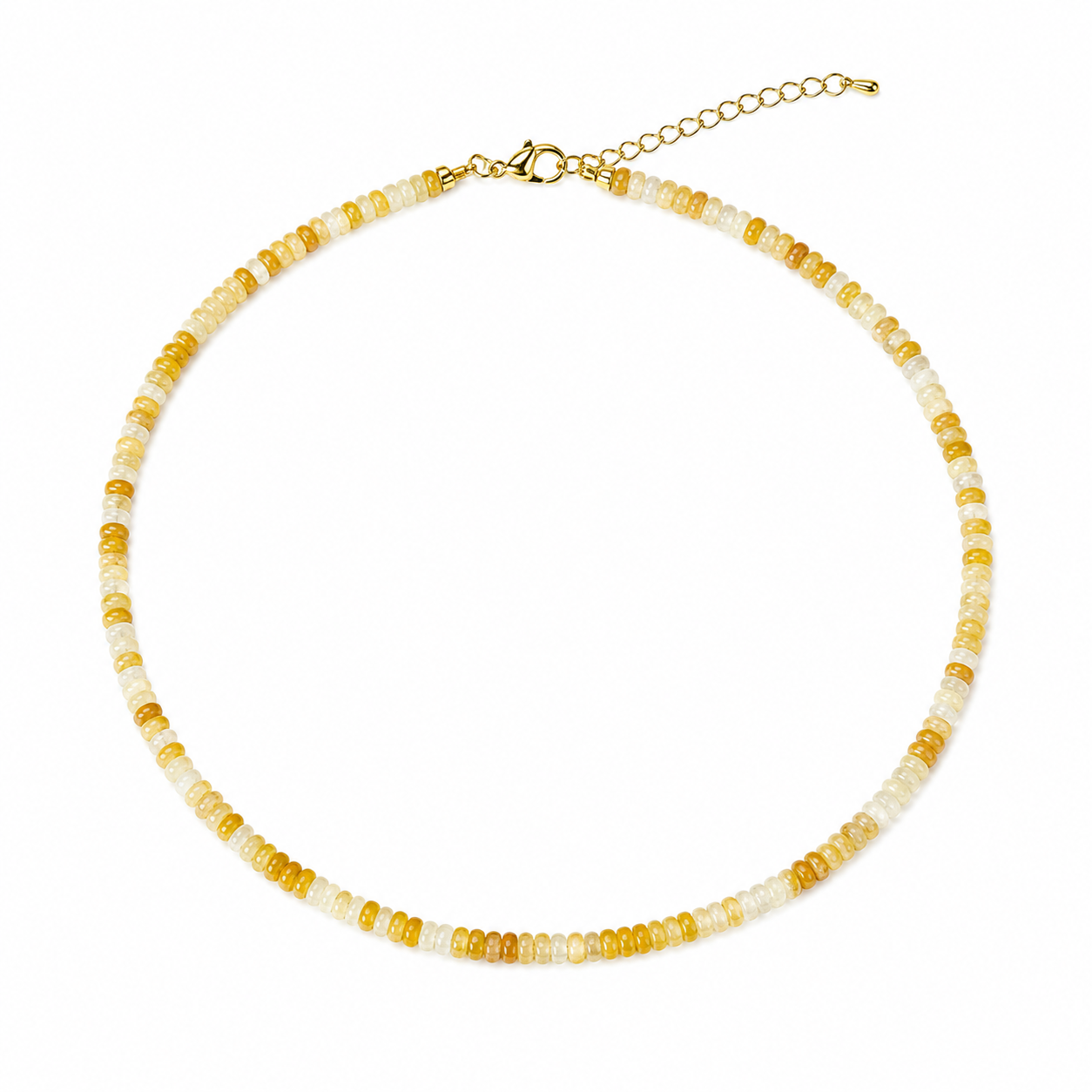 Golden Honey Jade Necklace