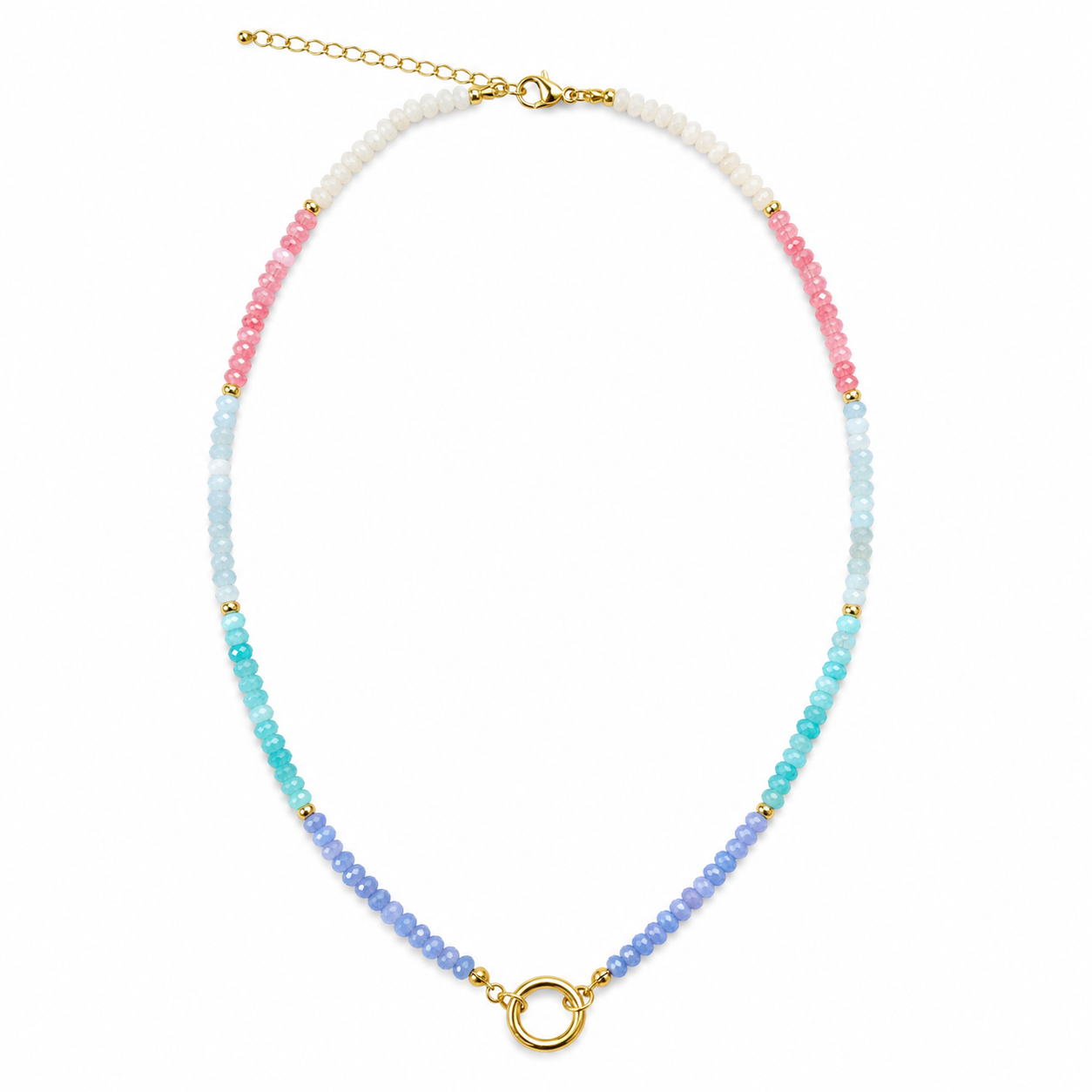 Pastel Bliss Natural Stone Necklace