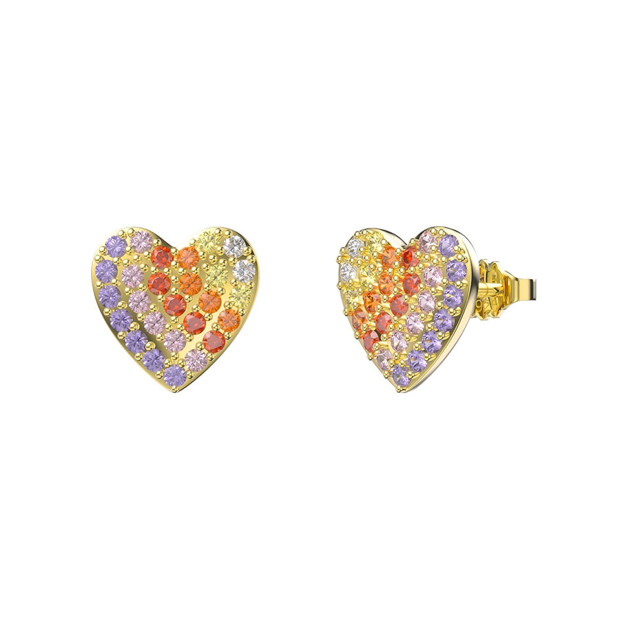 Rainbow Heart Earring