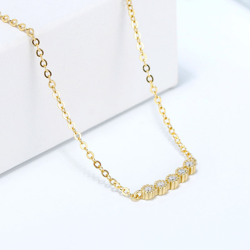 Line Zirconium Necklace