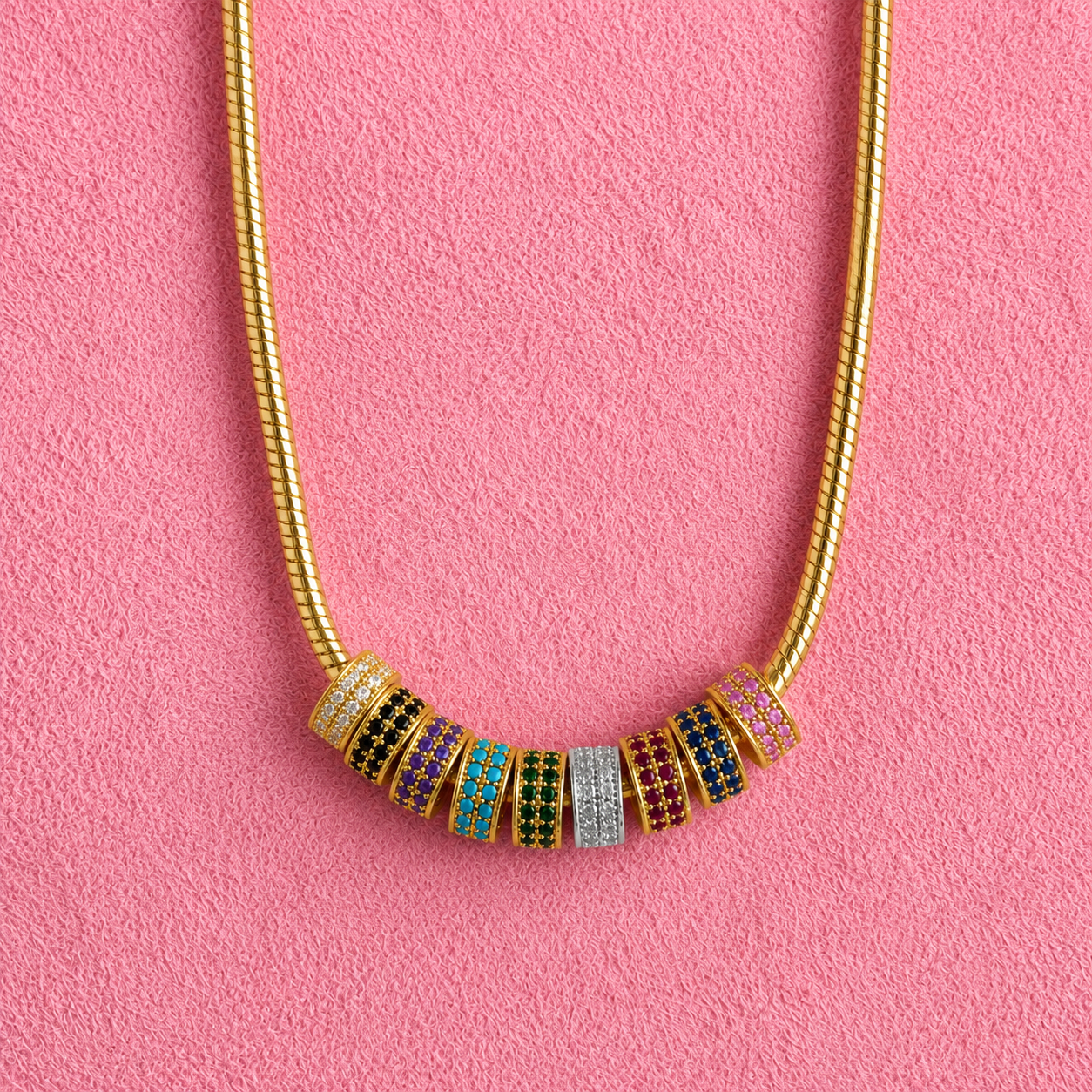 Two Line Crystal Spacers