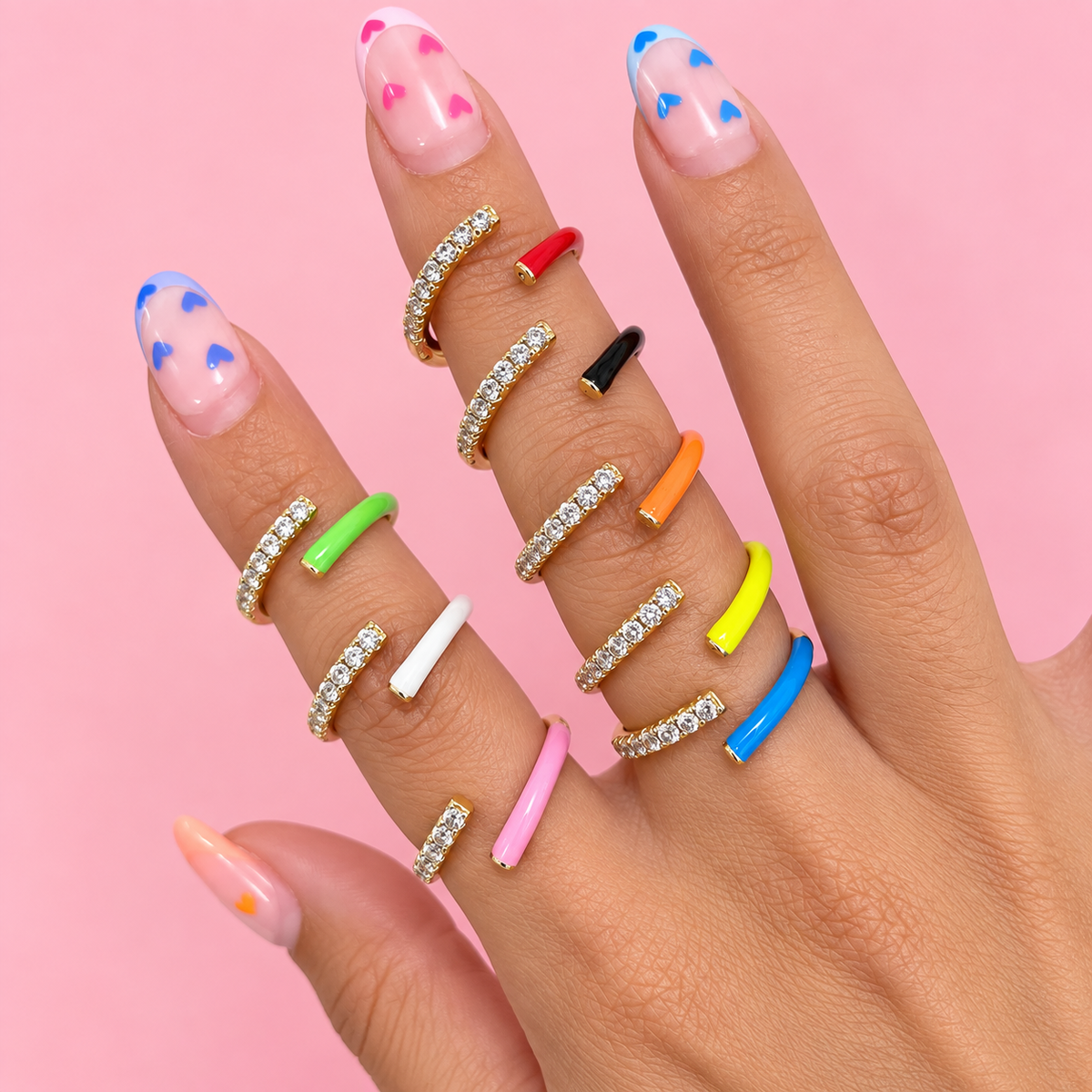Neon Crystal Ring
