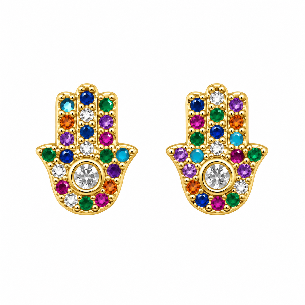 Fatima’s Hands Color Earrings