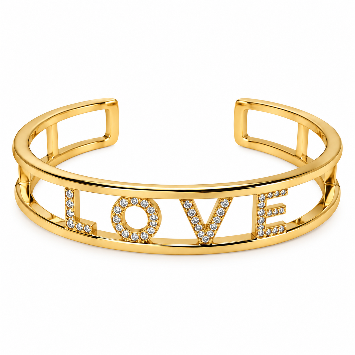 Love Zirconia Cuff