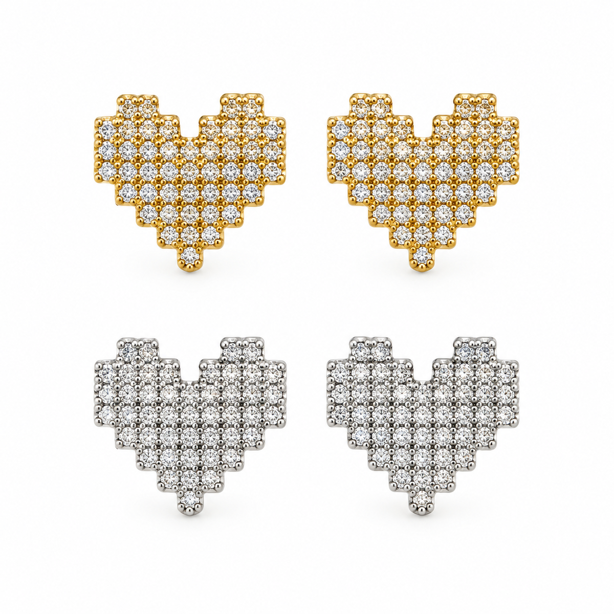 Shiny Hearts Earrings