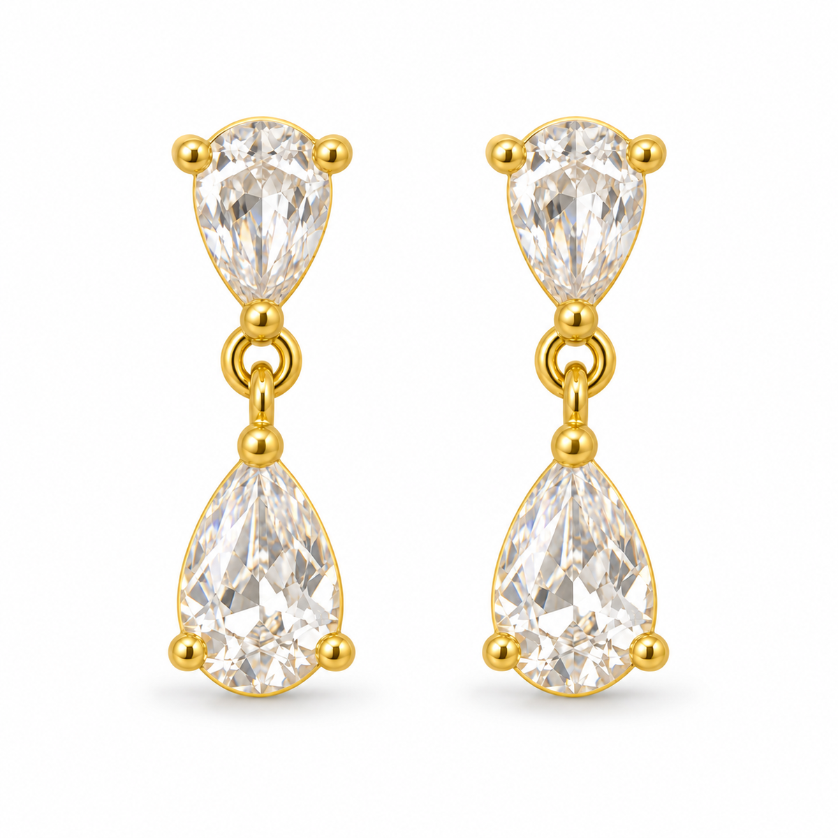 Crystal Cascade Earrings