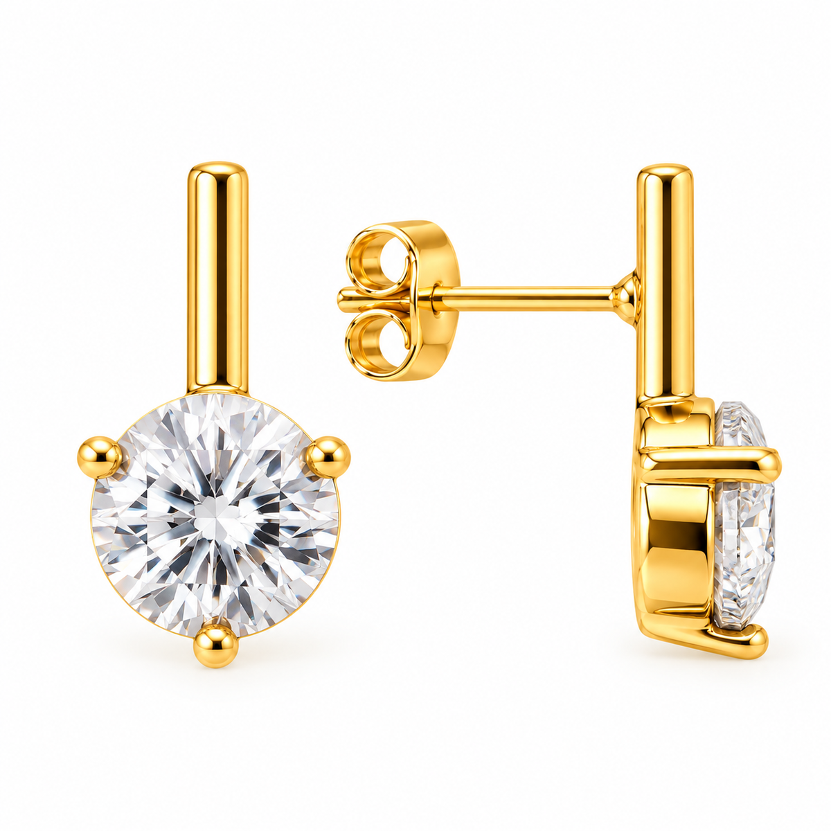 Luxe Crystal Round Earrings