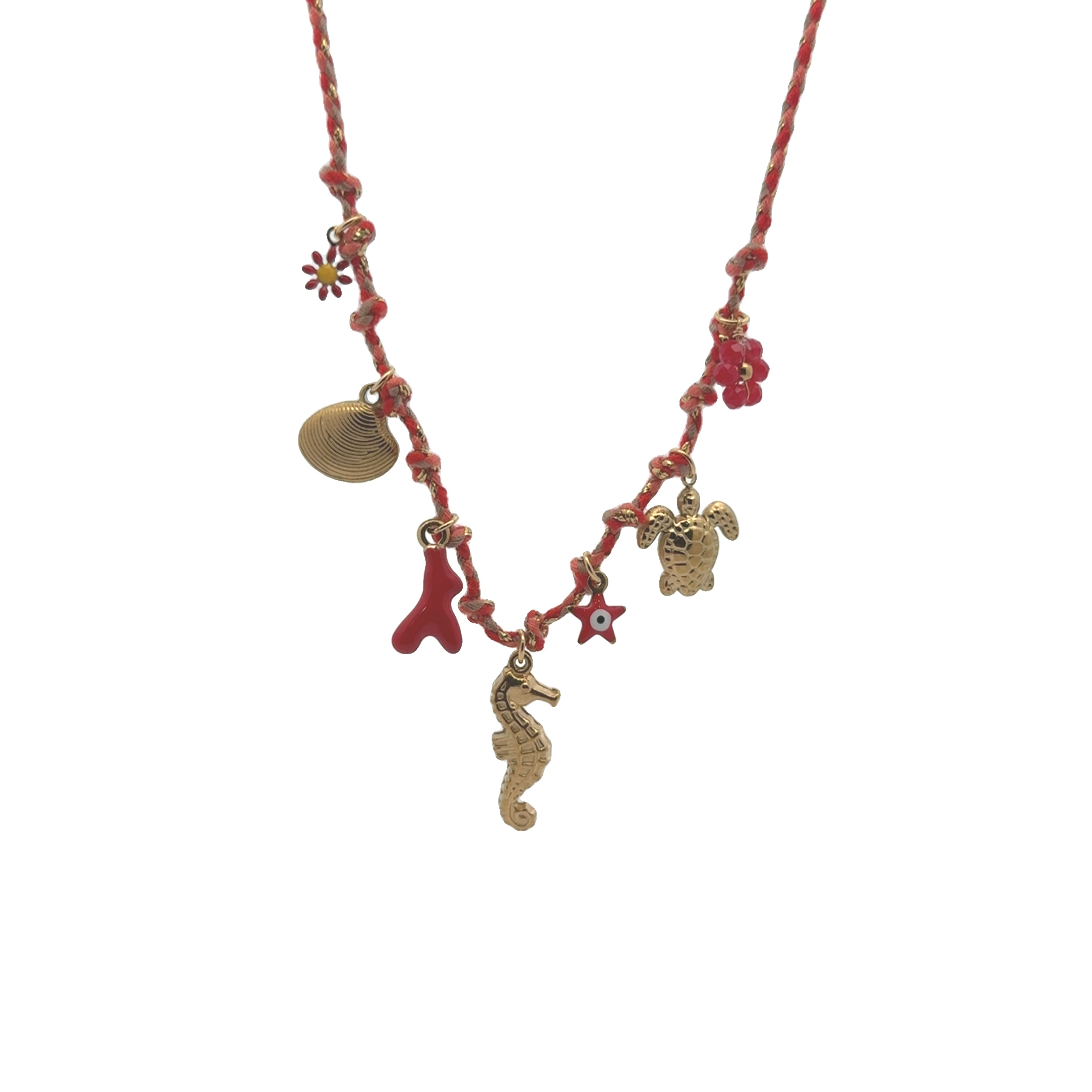 Sun and Sea Amulet Necklace