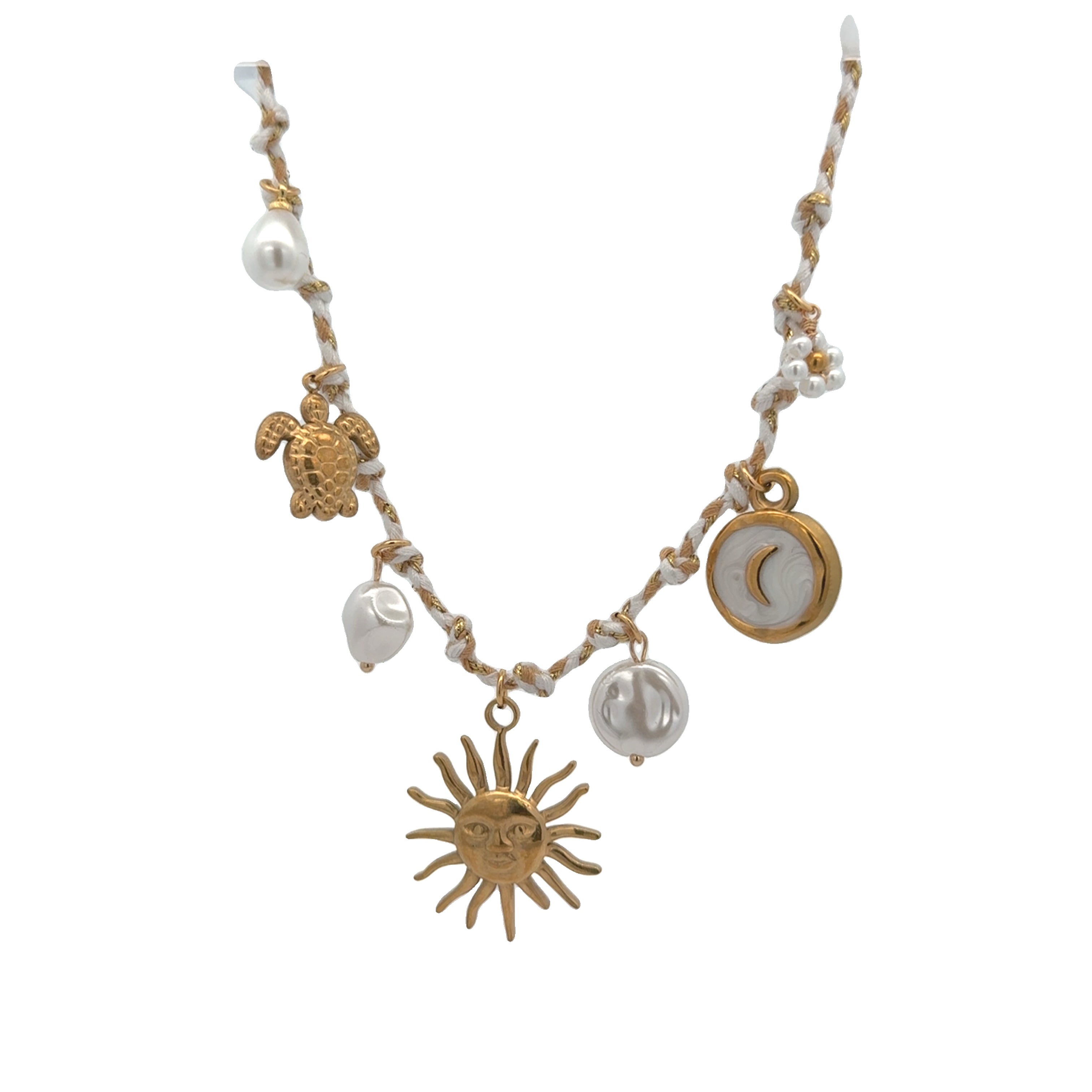 Sun and Sea Amulet Necklace