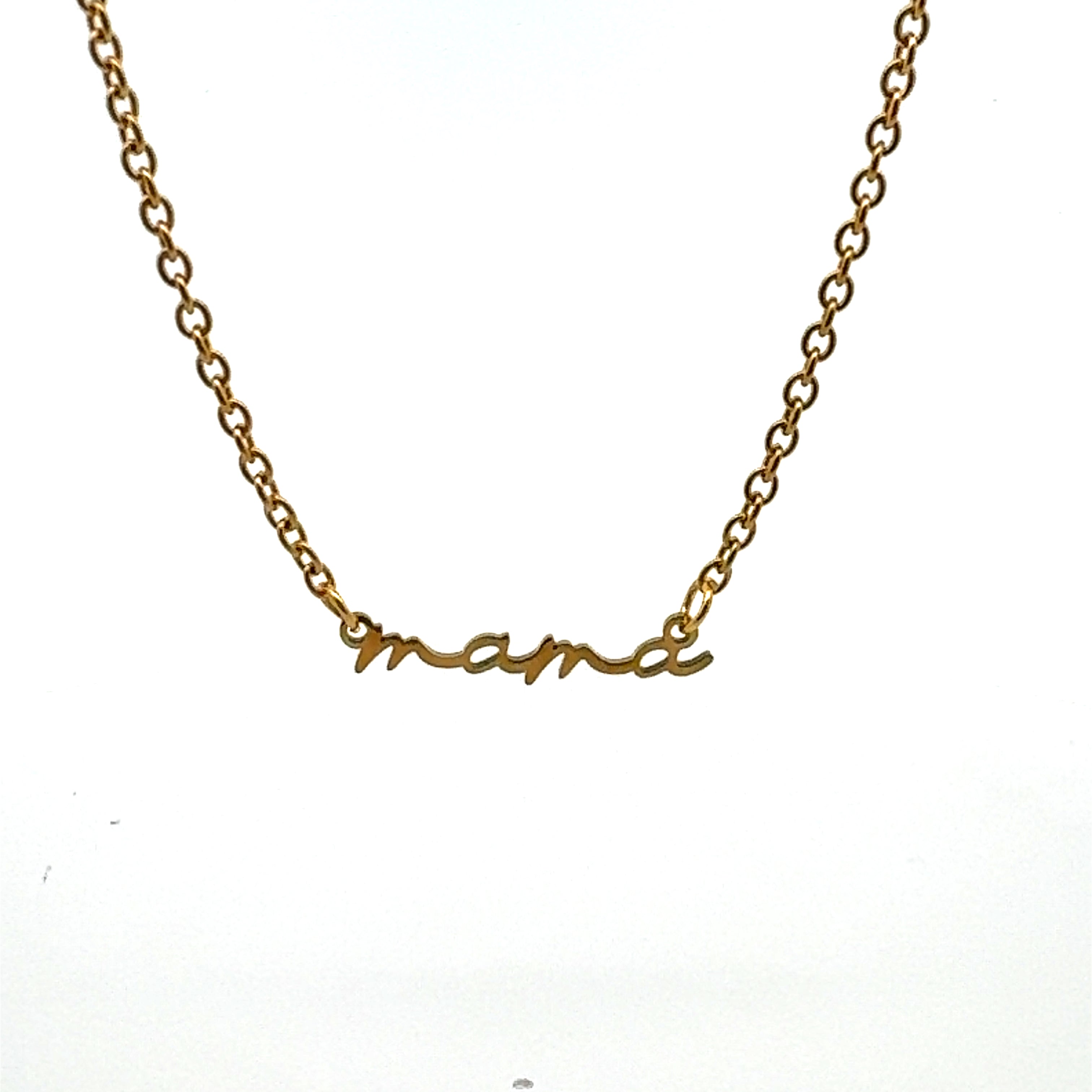 Mama Cursive Necklace