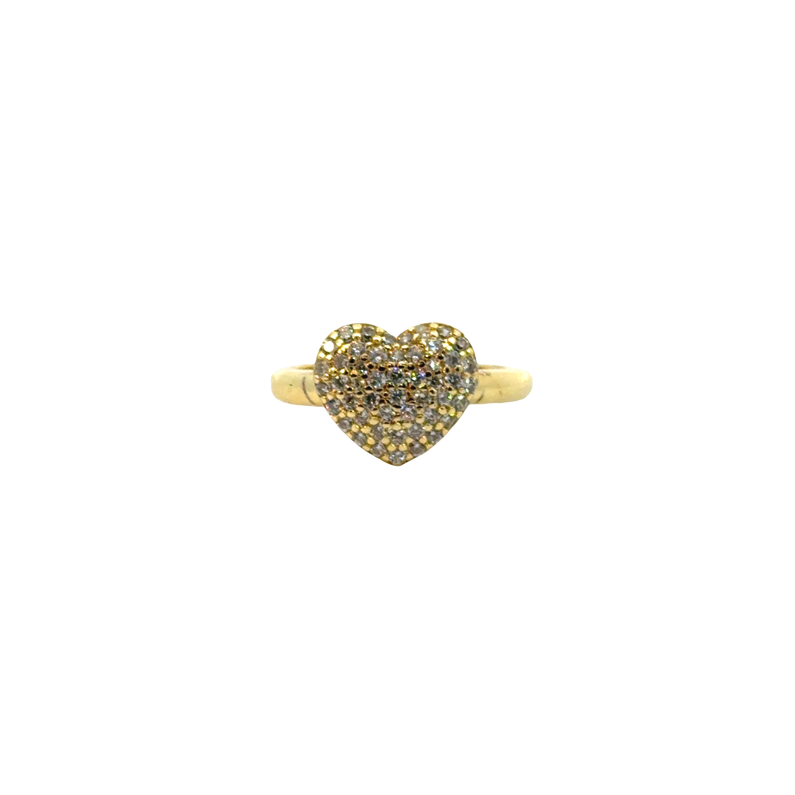 Full Zirconium Heart Ring