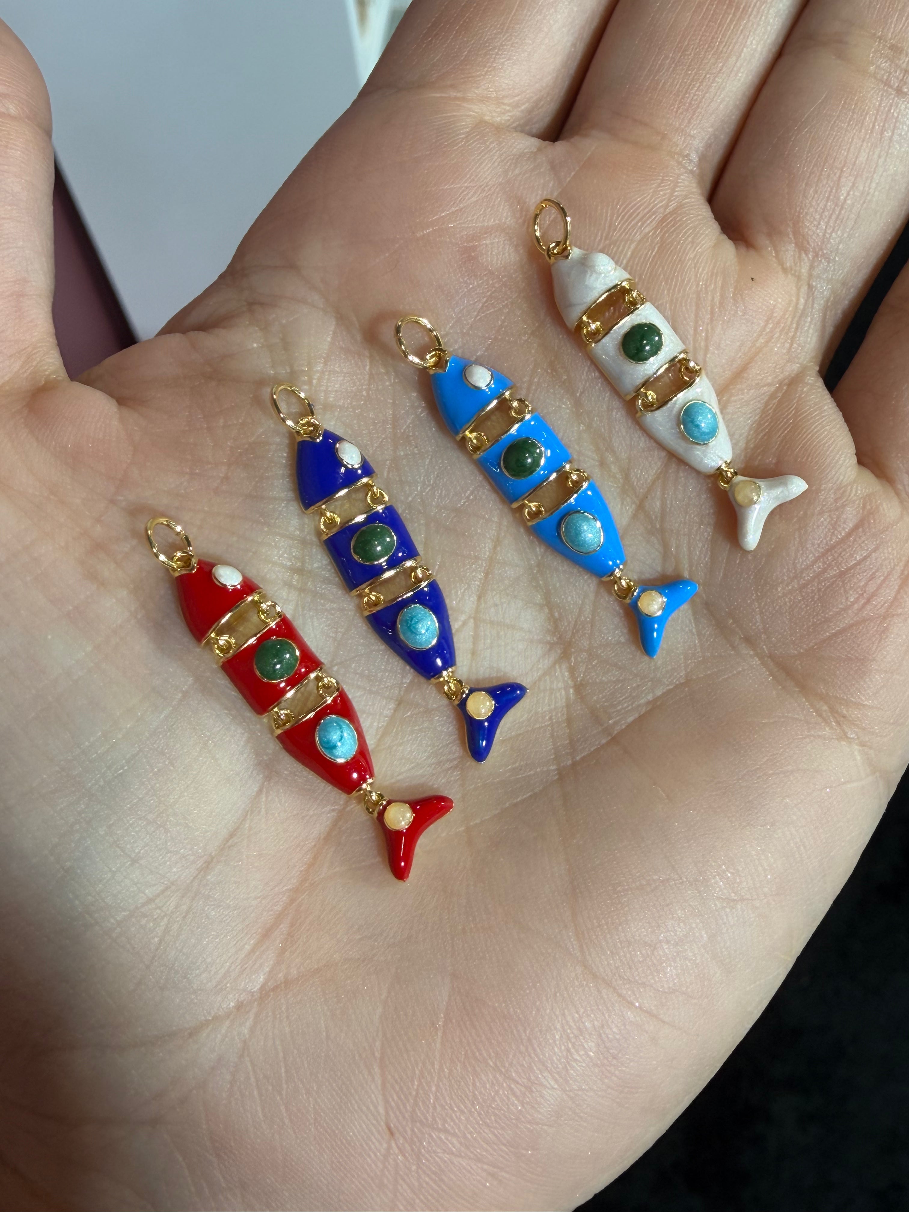 Amalfi Fish Enamel Charm