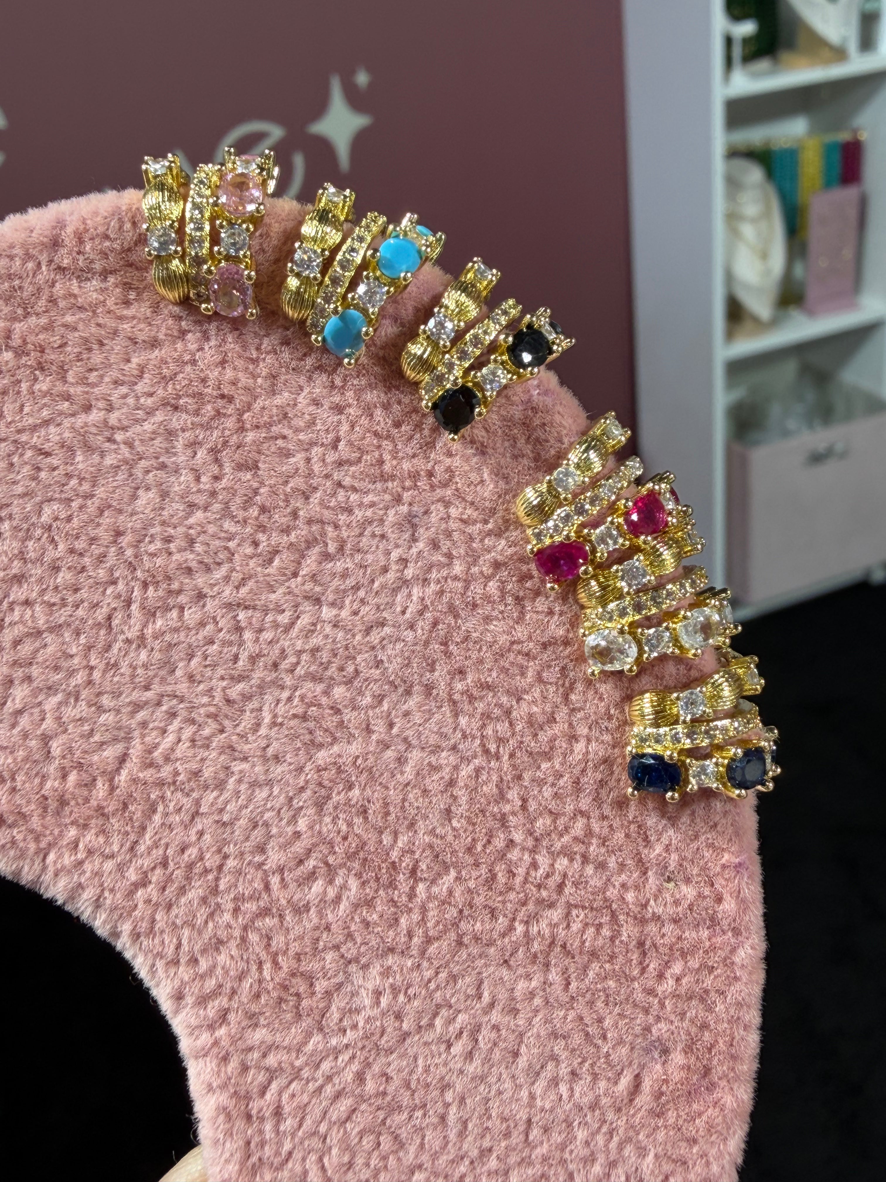 Regal Mosaic Ear Cuff