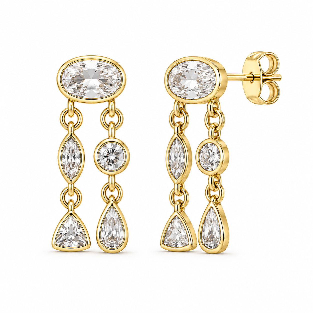 Lumi Duo Drop Earrings
