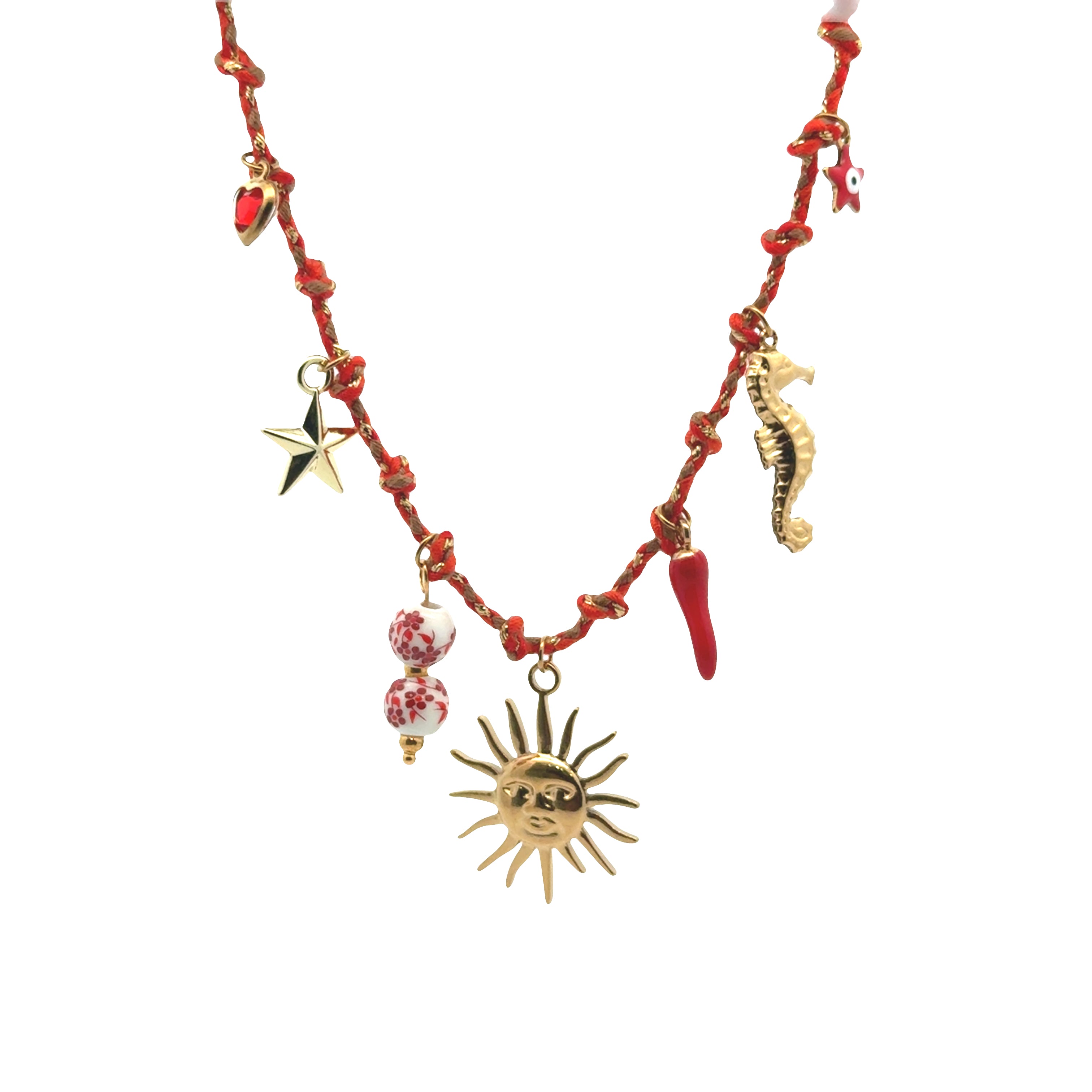 Sun and Sea Amulet Necklace