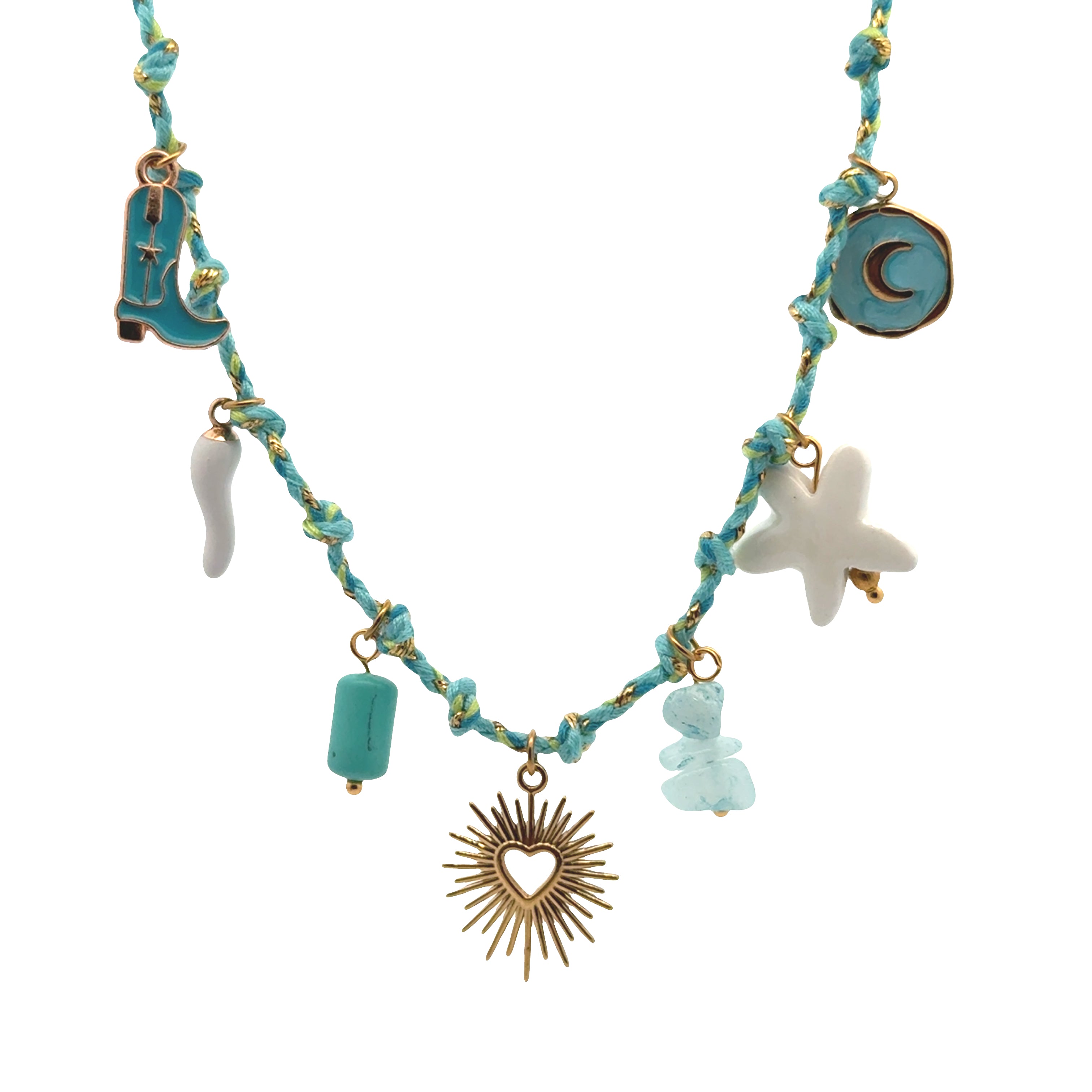 Sun and Sea Amulet Necklace