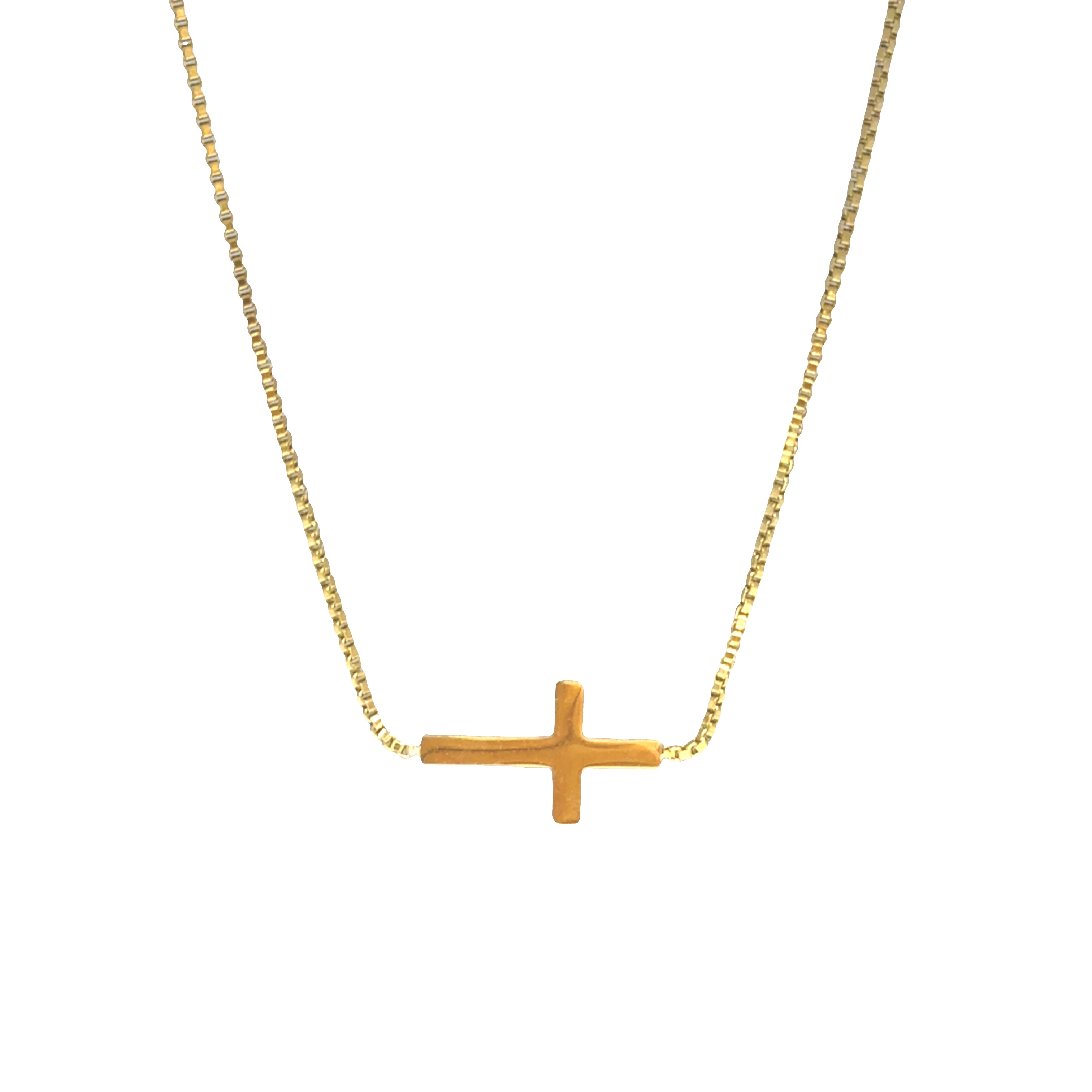 Gold Cross Choker