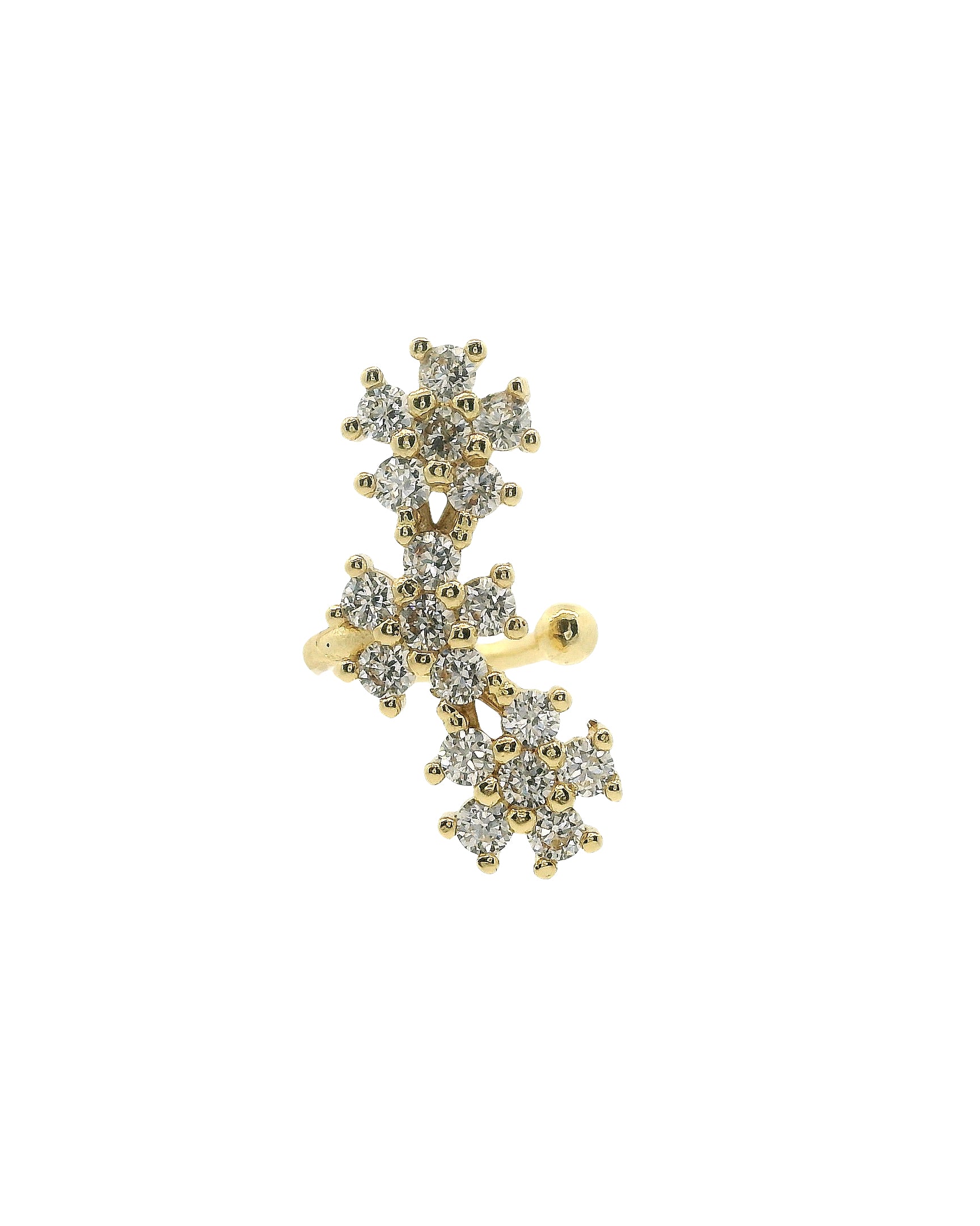 Layer Flowers Earcuff
