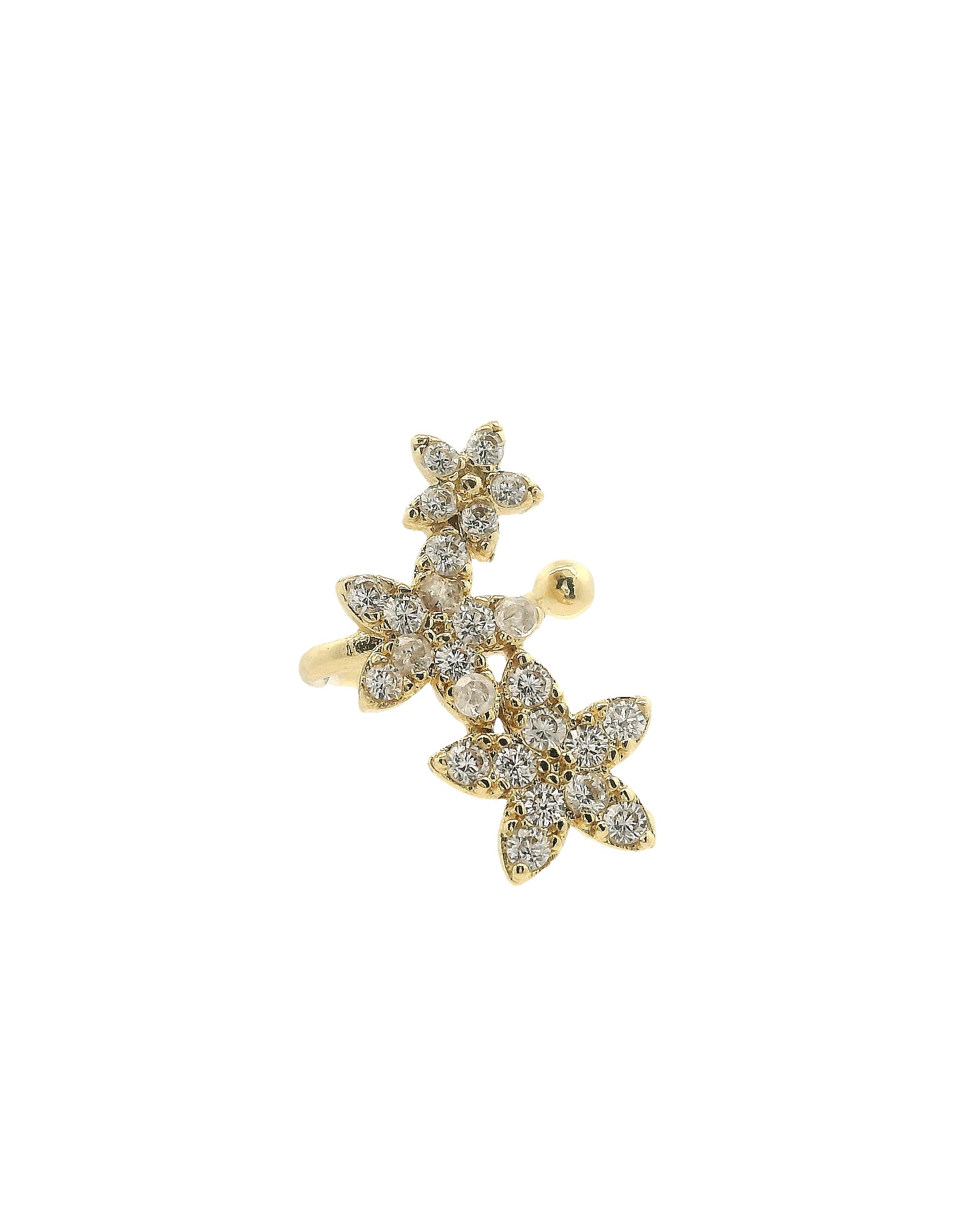 Layer Flowers Earcuff