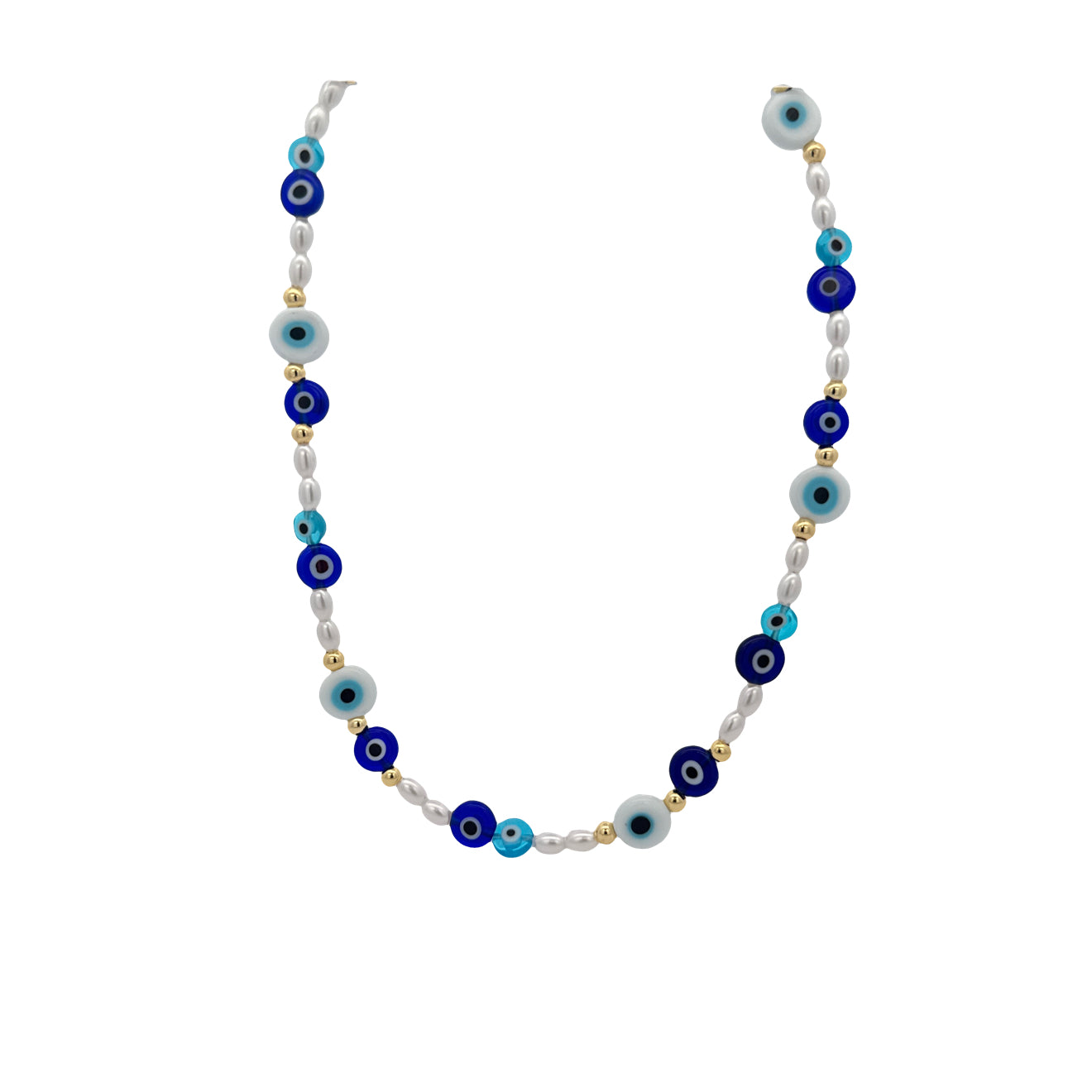Blue Shades Evil eye Necklace