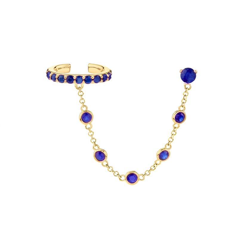 Crystals Dots Earrings Plus Earcuff