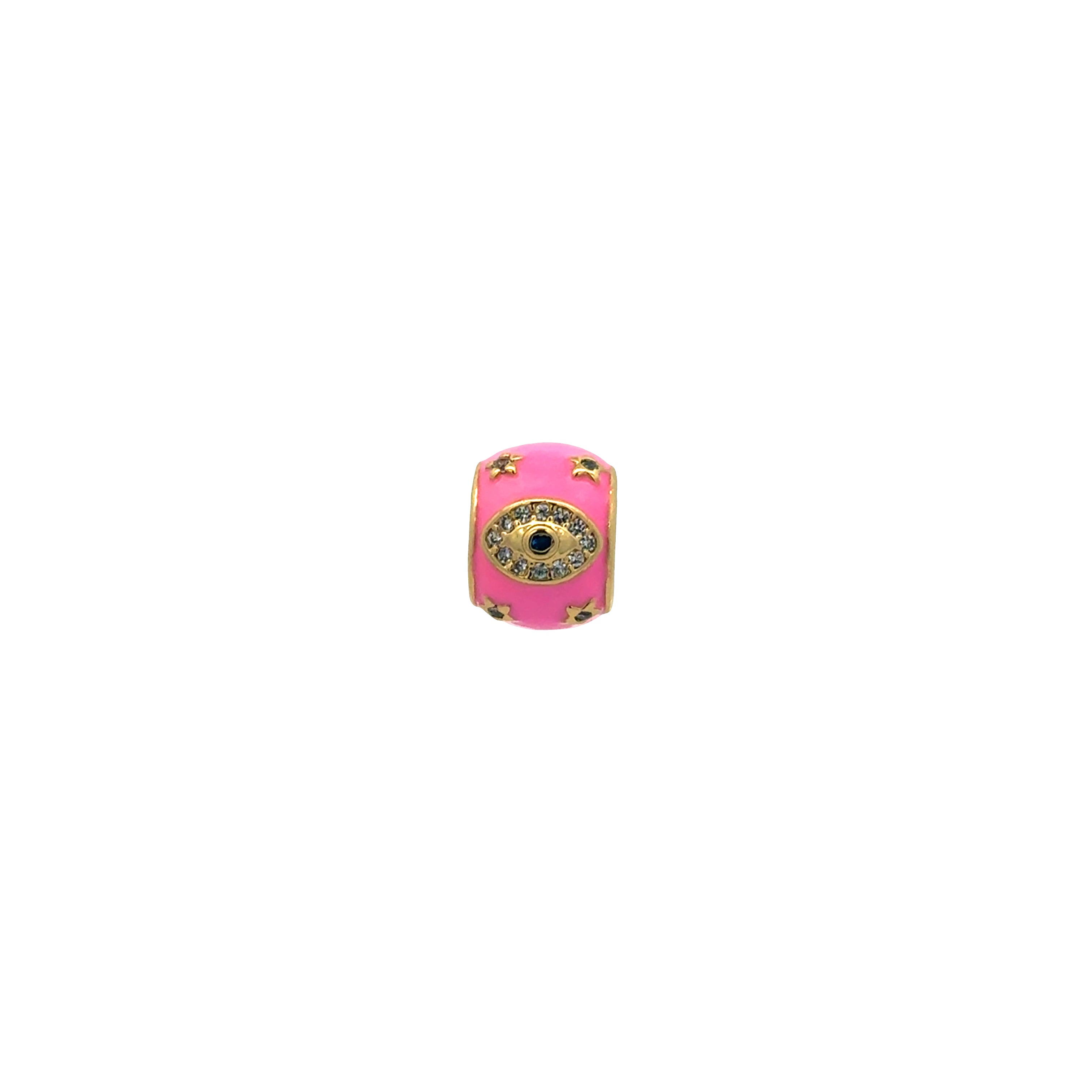 Rolling Enamel Evil Eye Charm