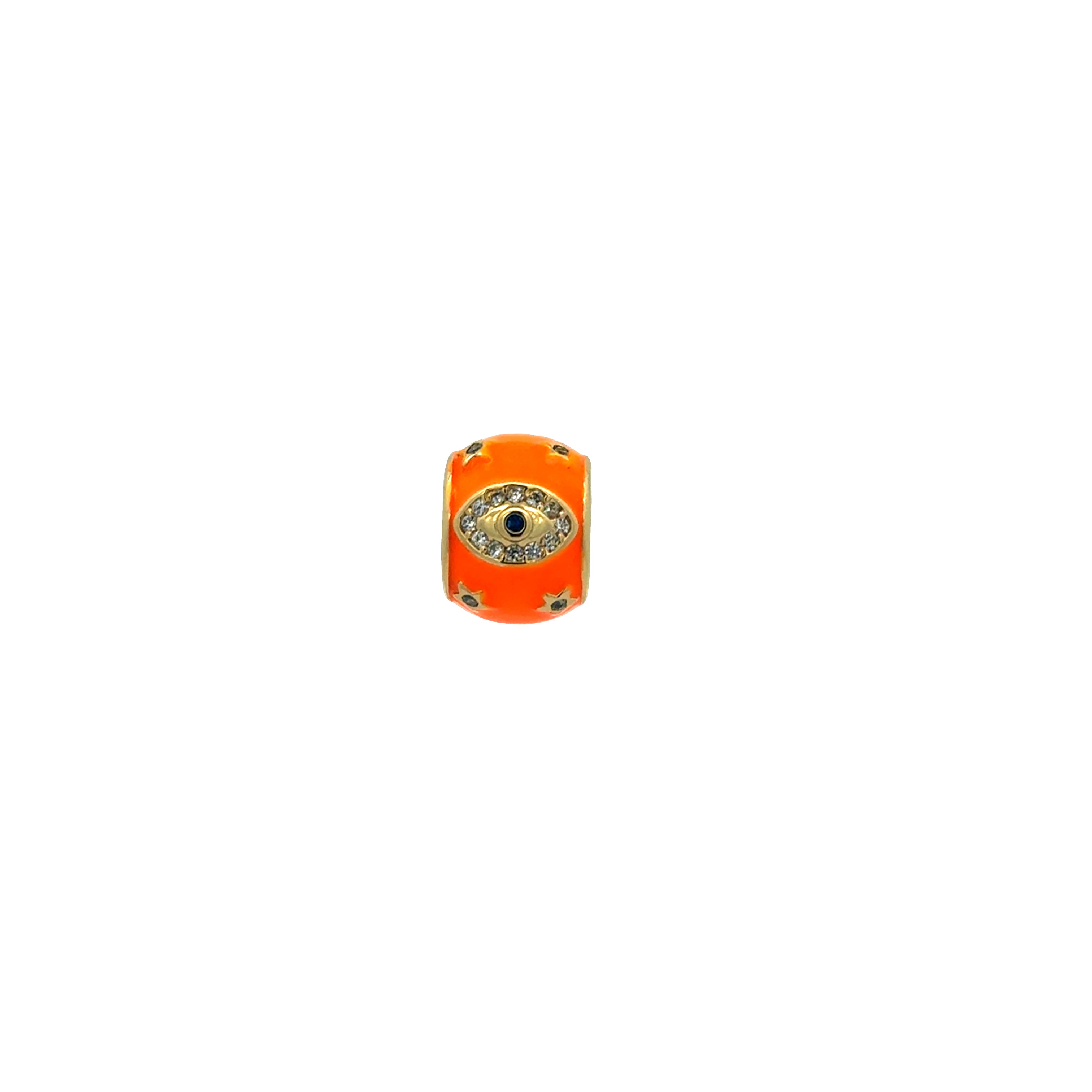 Rolling Enamel Evil Eye Charm