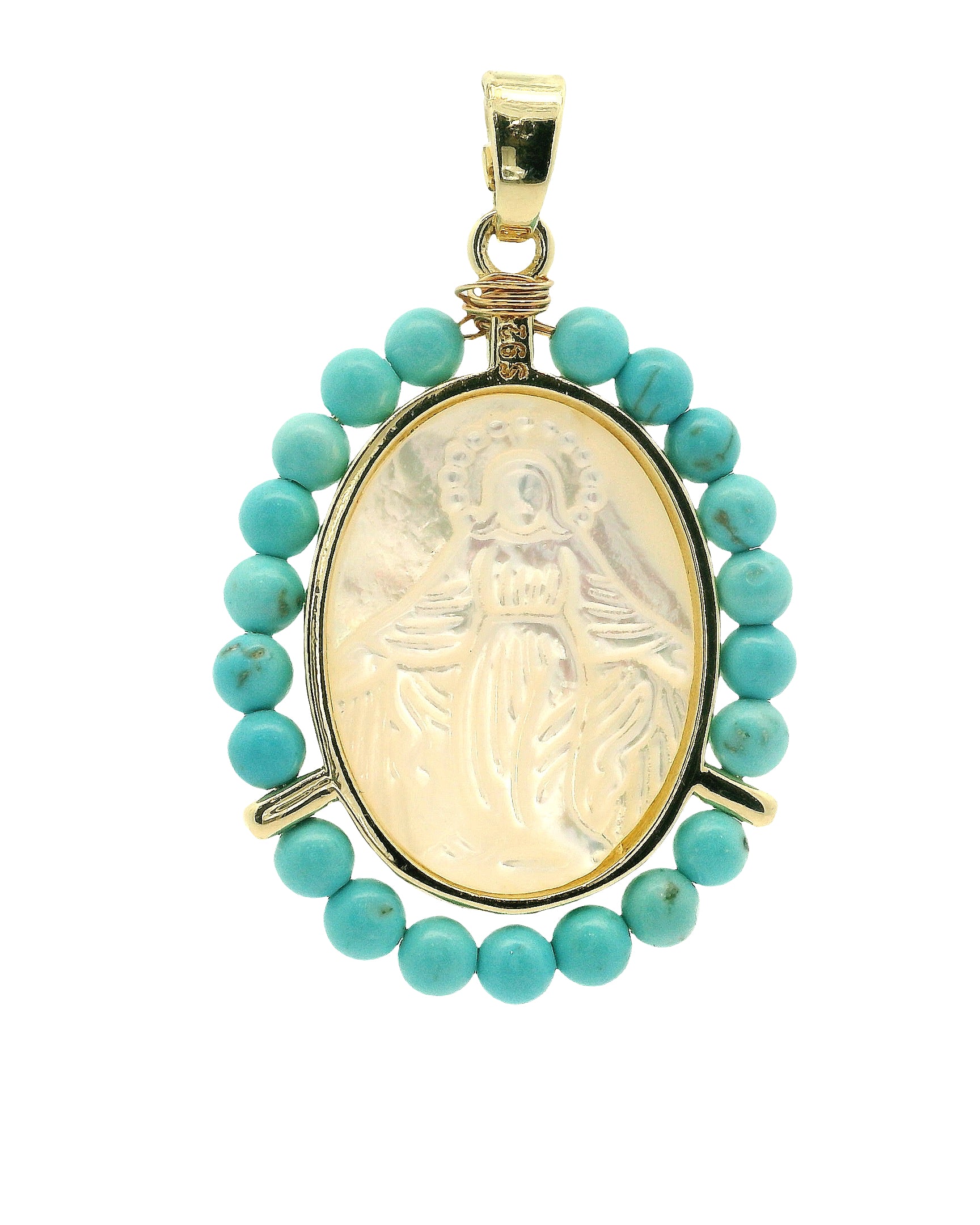 Color Frame Virgen Charms