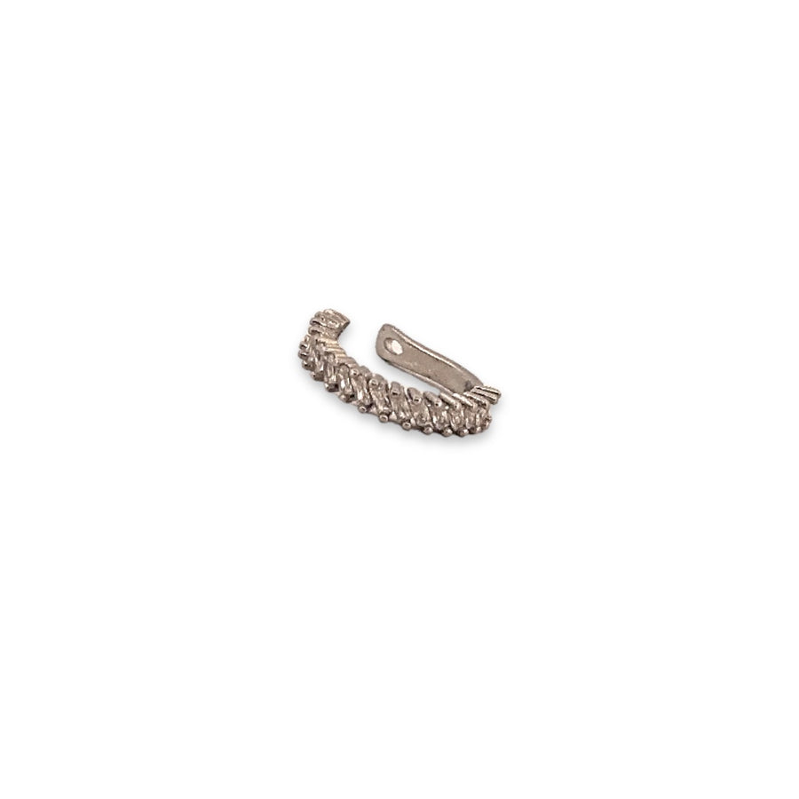 Silver Zirconium Earcuff