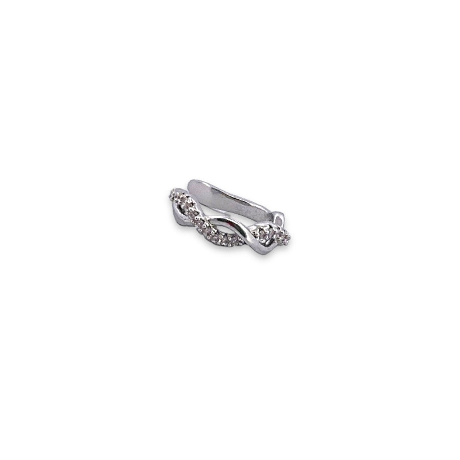 Silver Zirconium Earcuff