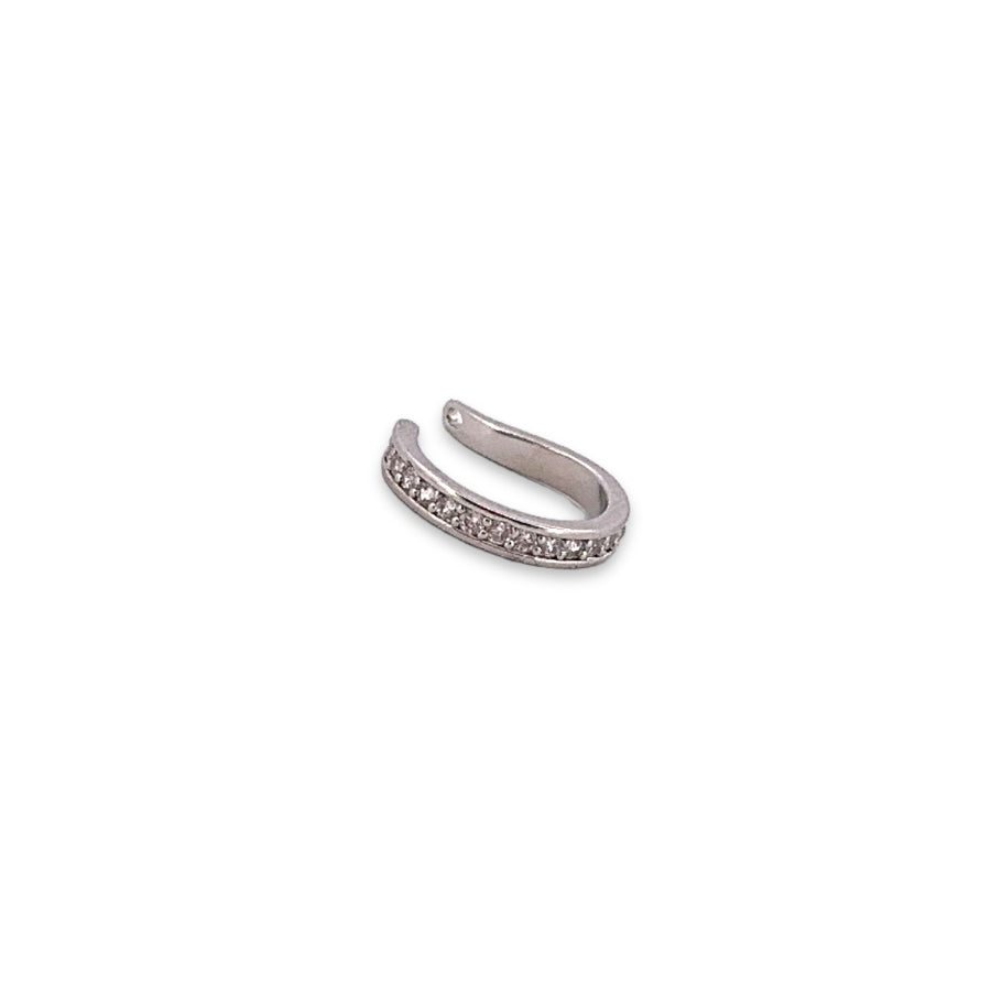 Silver Zirconium Earcuff