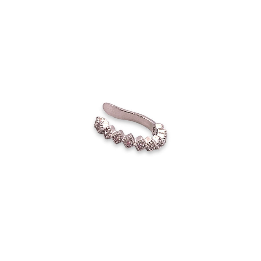 Silver Zirconium Earcuff