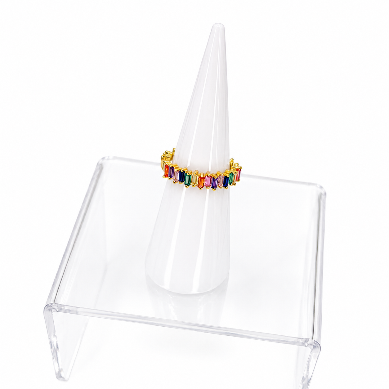 Full Color Crystals Rings