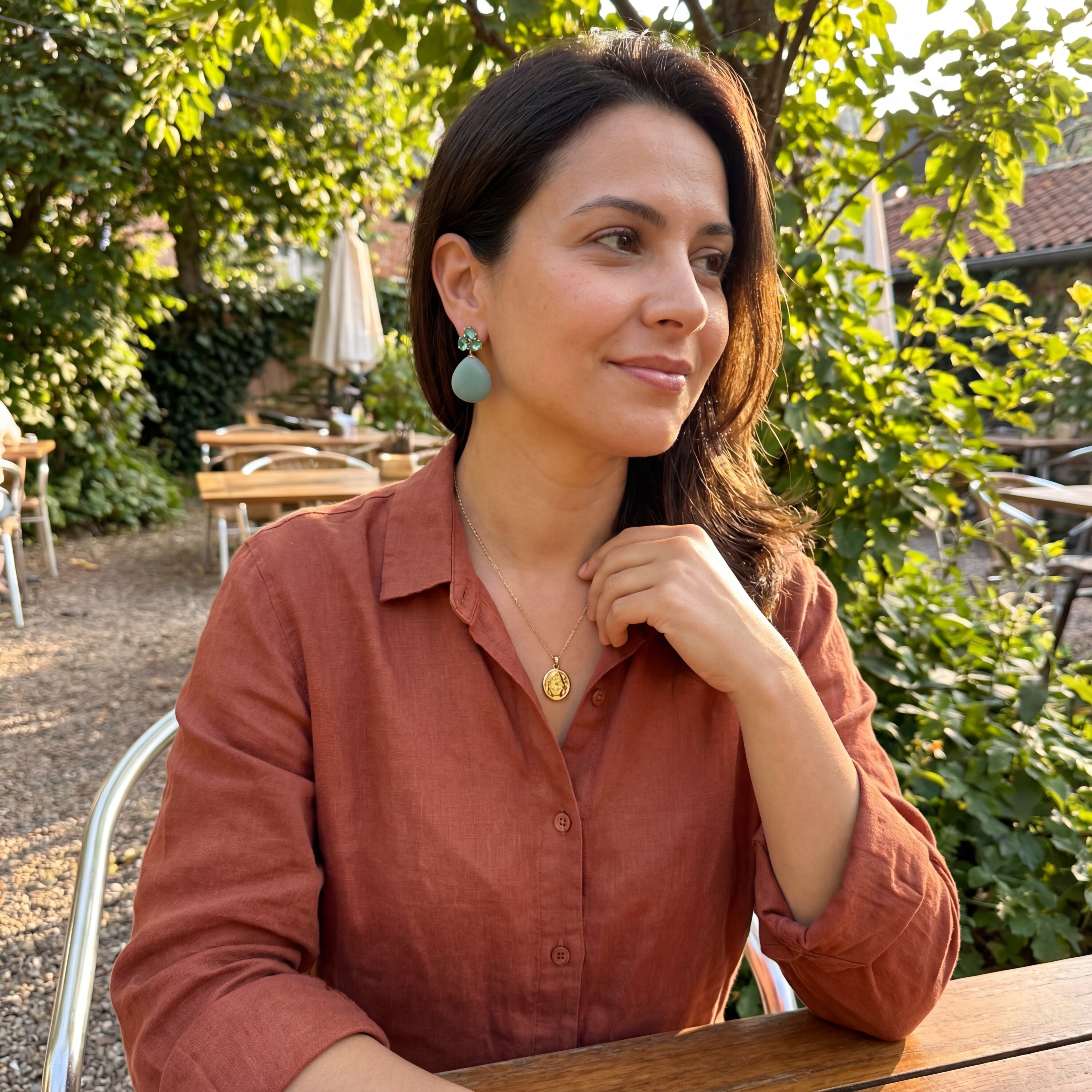Gem Stone Luxe Earrings