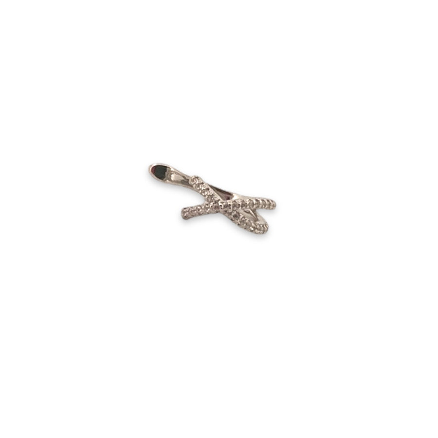 Silver Zirconium Earcuff