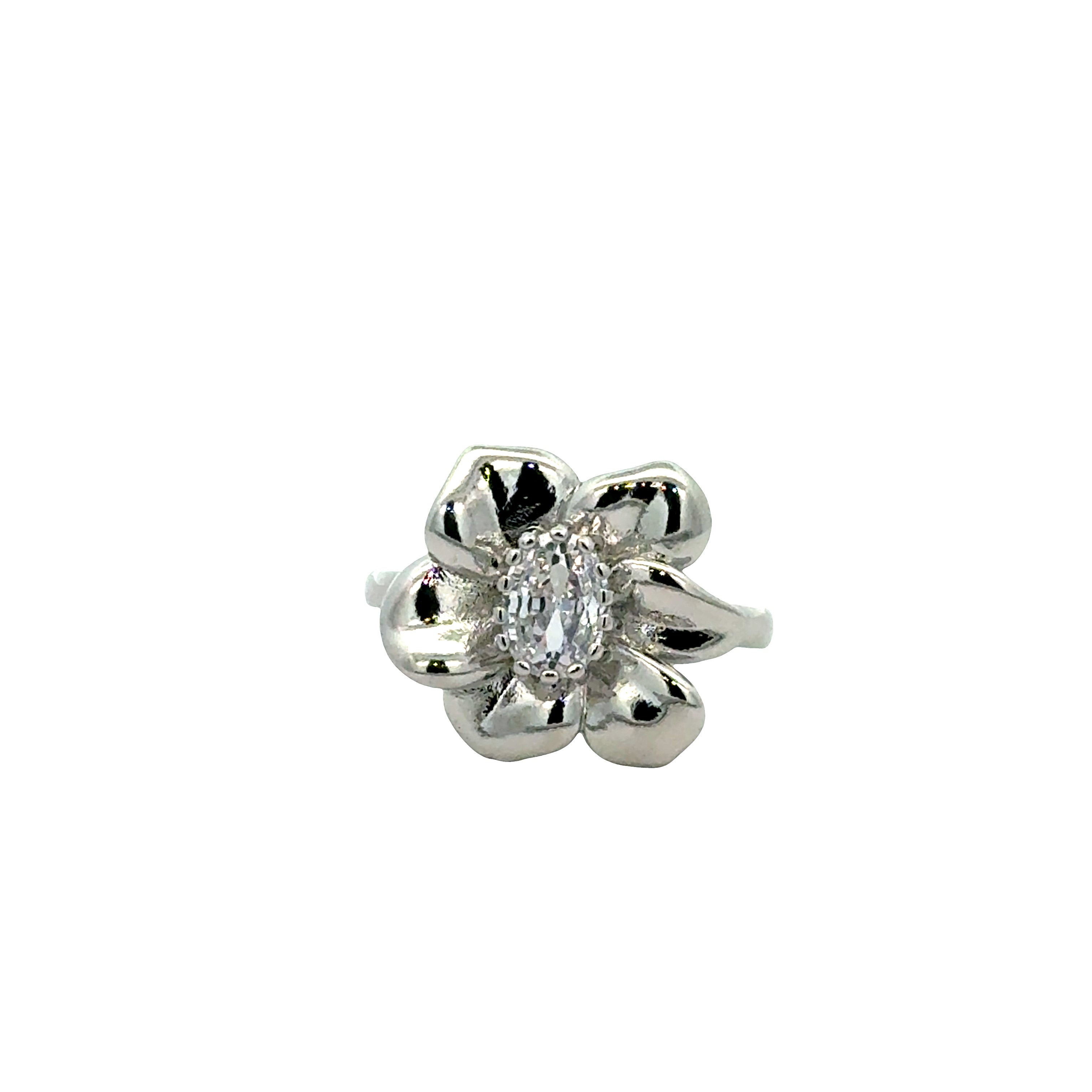 Flower Zirconium Ring