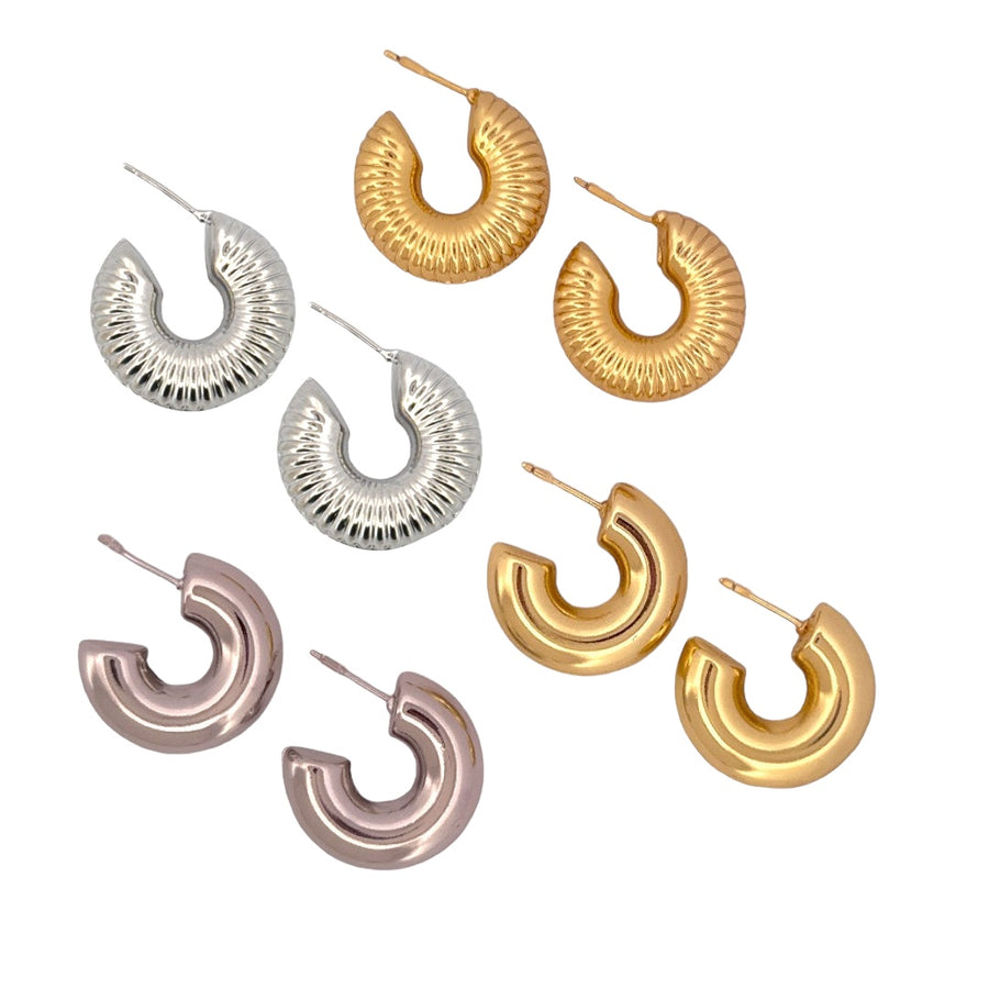 Chunky Earrings Hoops