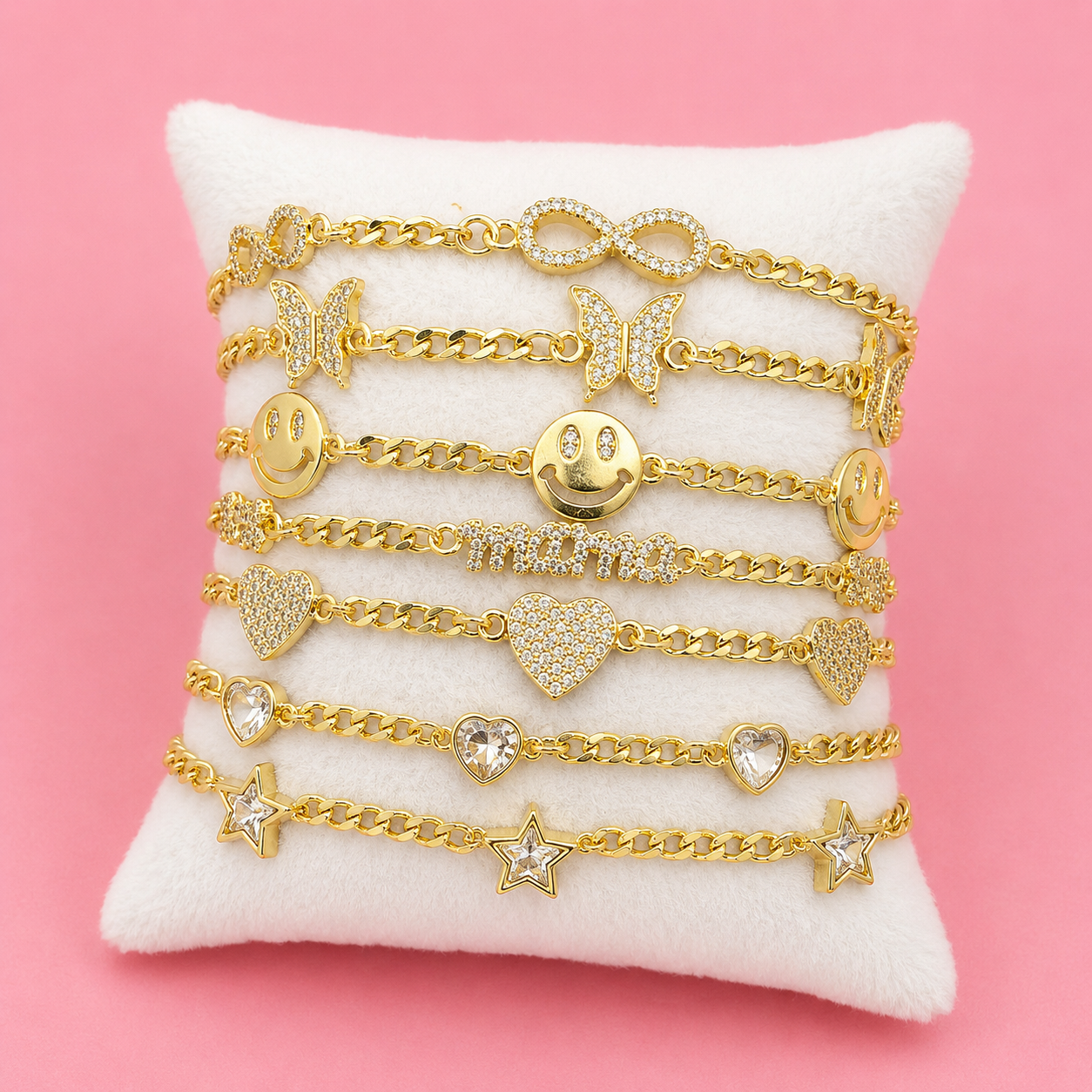 Cuban Link Shapes Bracelet