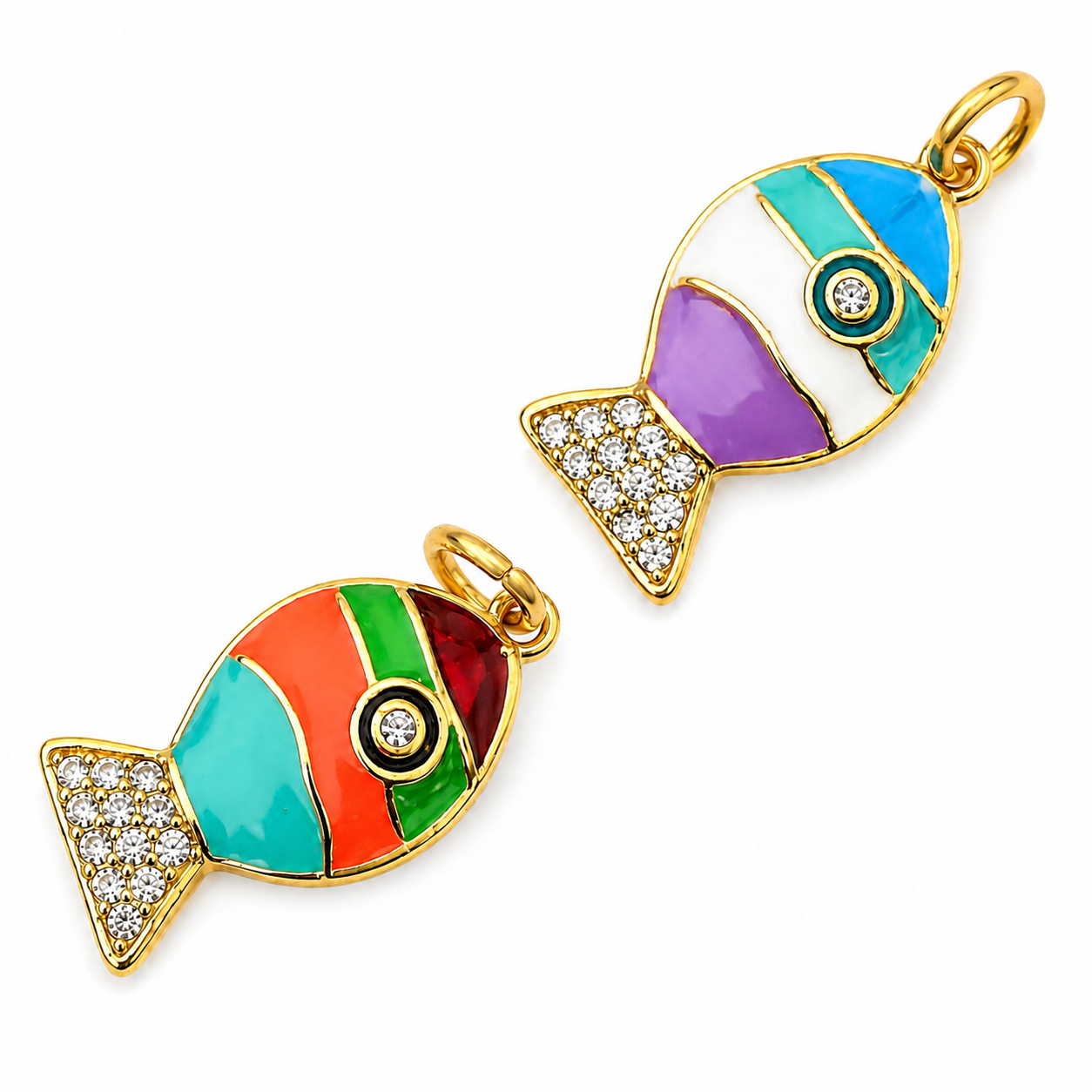Color Splash Fish Charm