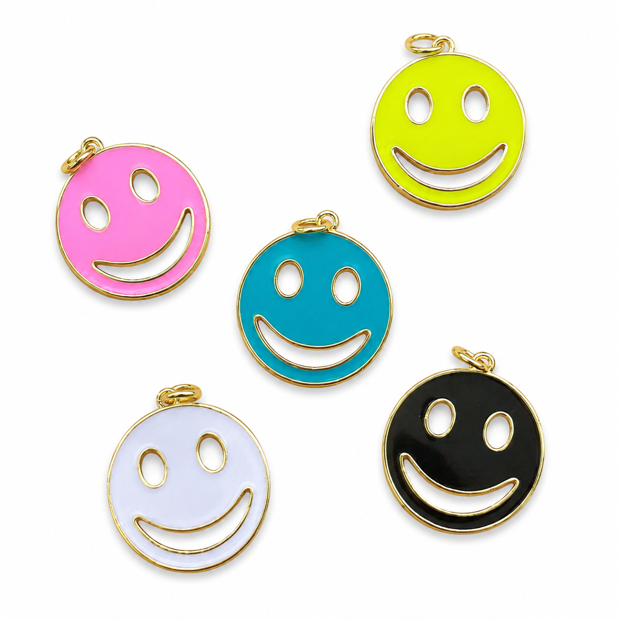 Big Smile Face Colors Charm