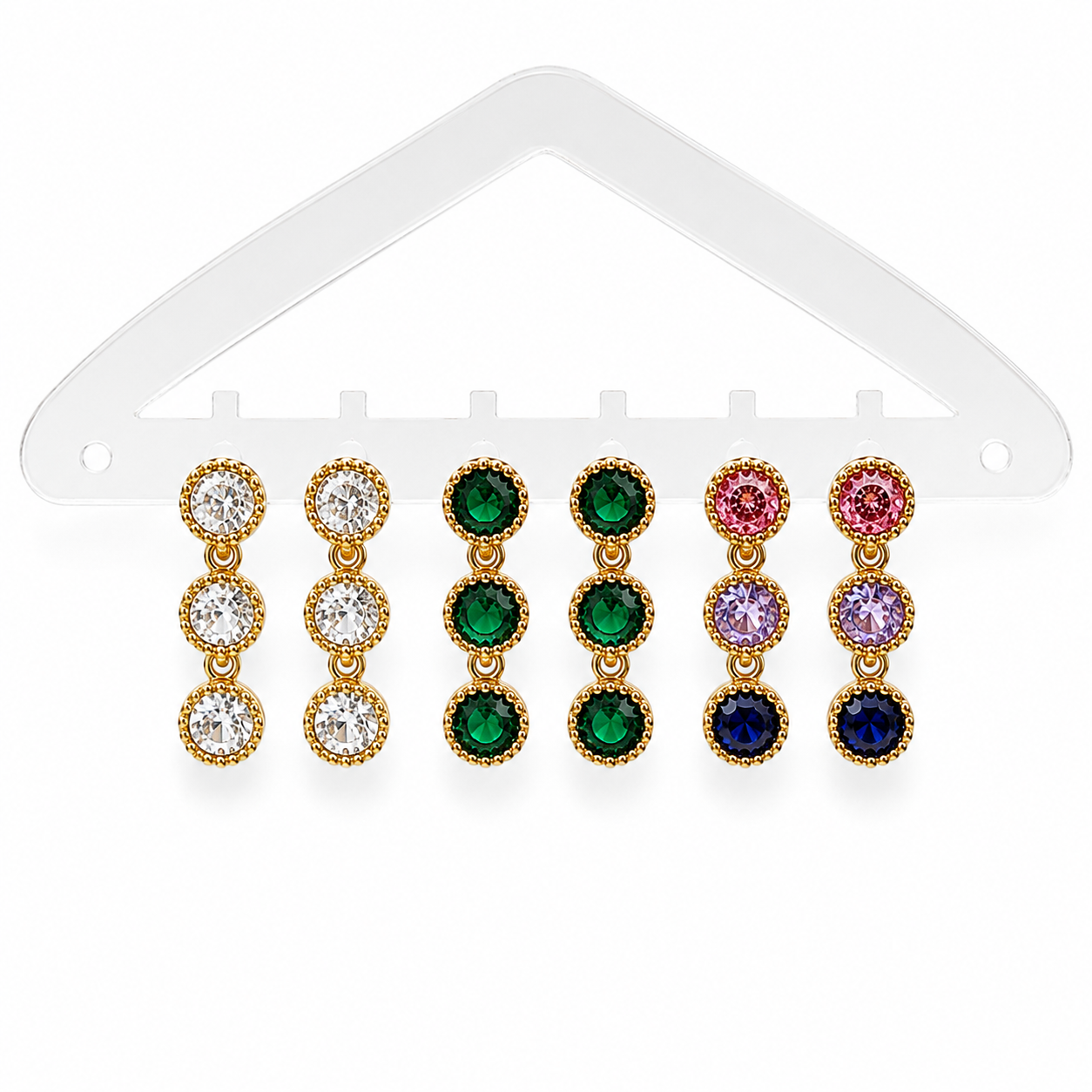 Diamond Crystal Layer Earrings