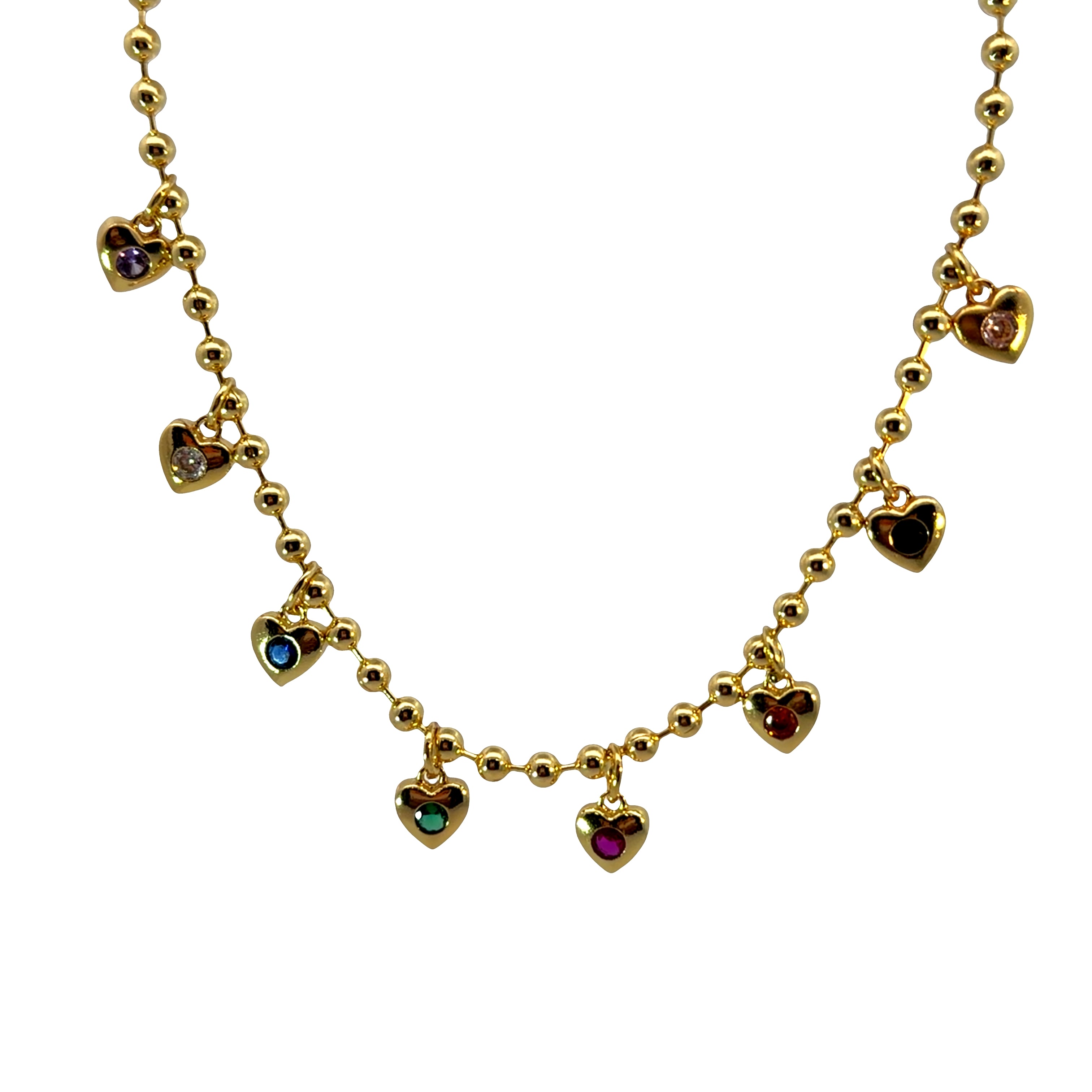 Sweet Crystal Heart Necklace