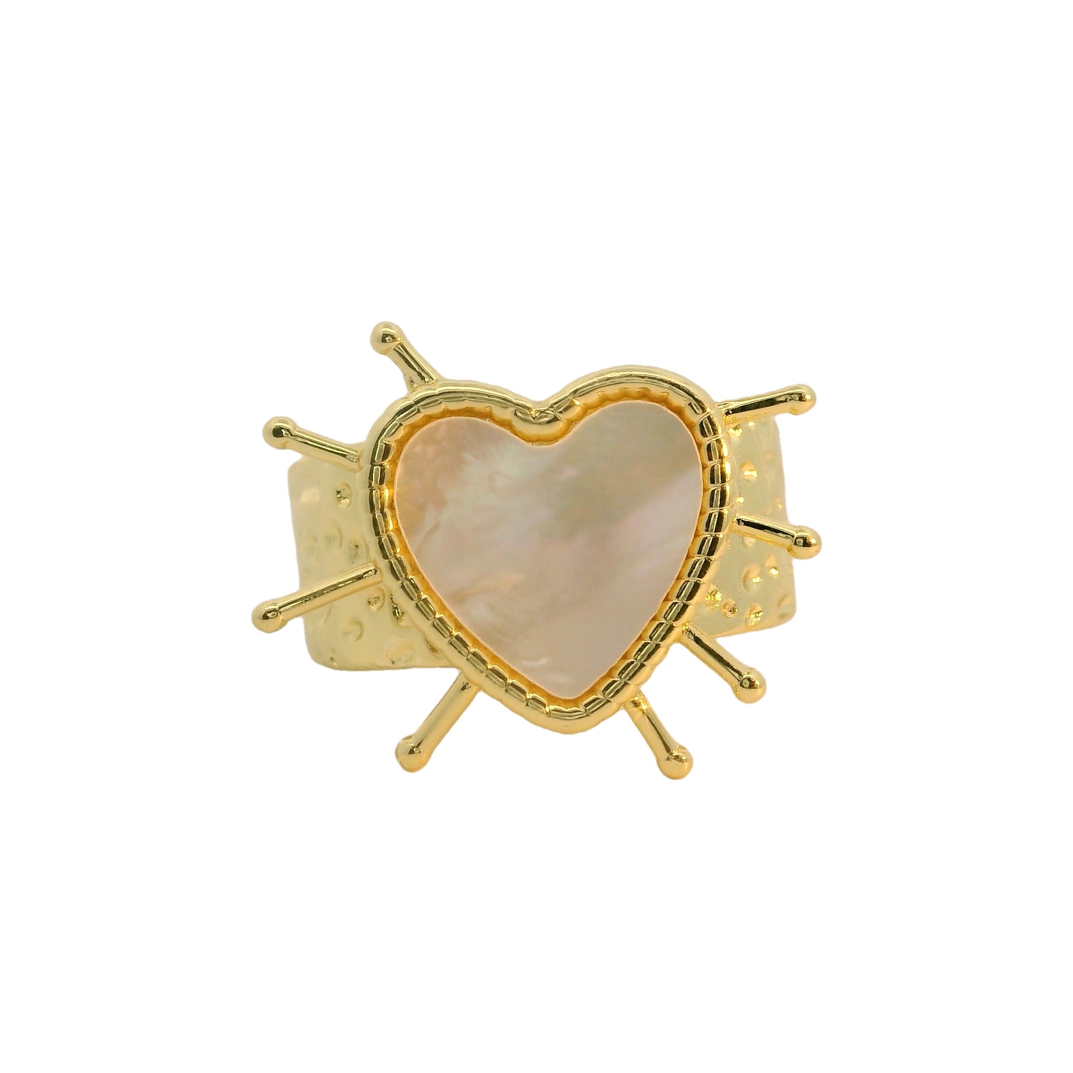 Nacar Hearts Ring