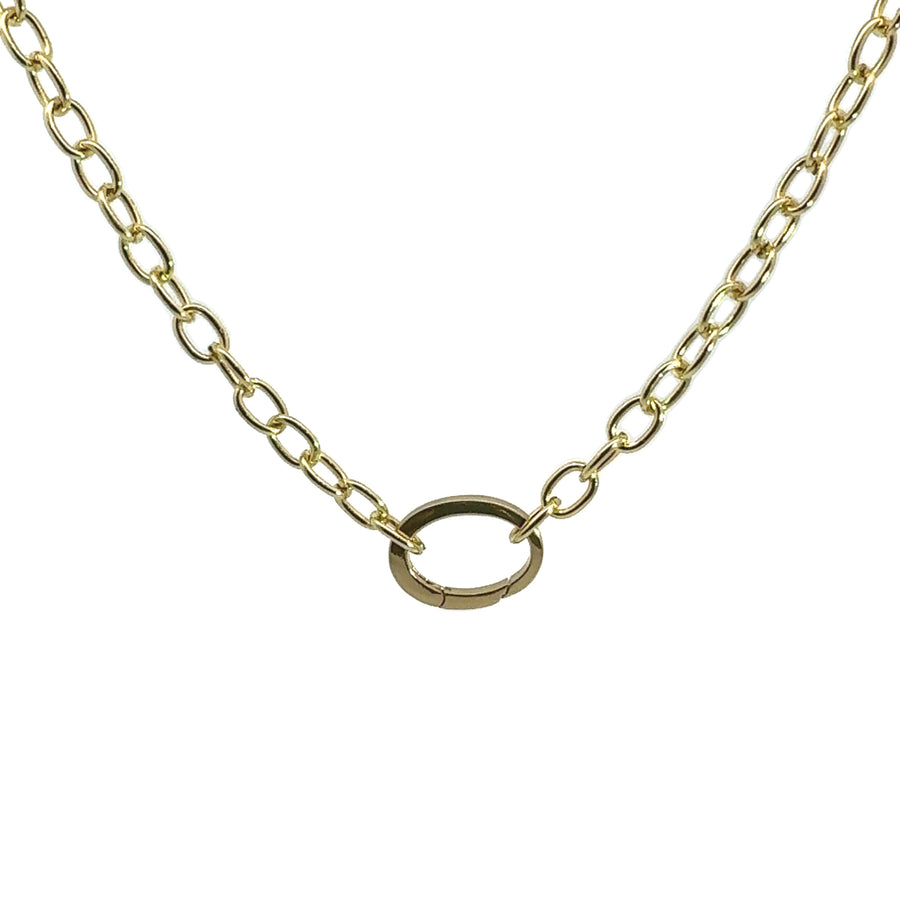 Oval Lock Necklace