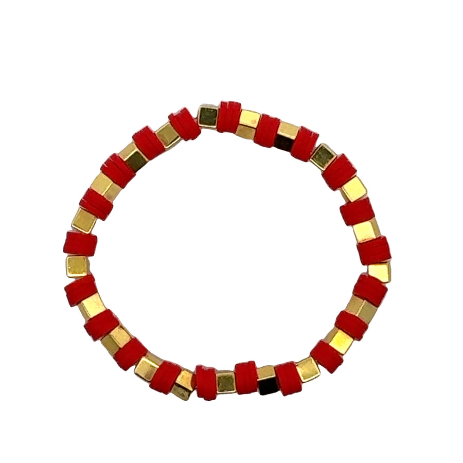 Color Gold Square Bracelet