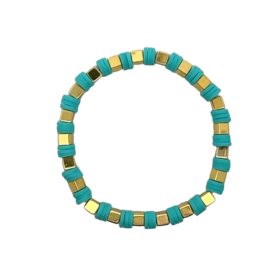 Color Gold Square Bracelet