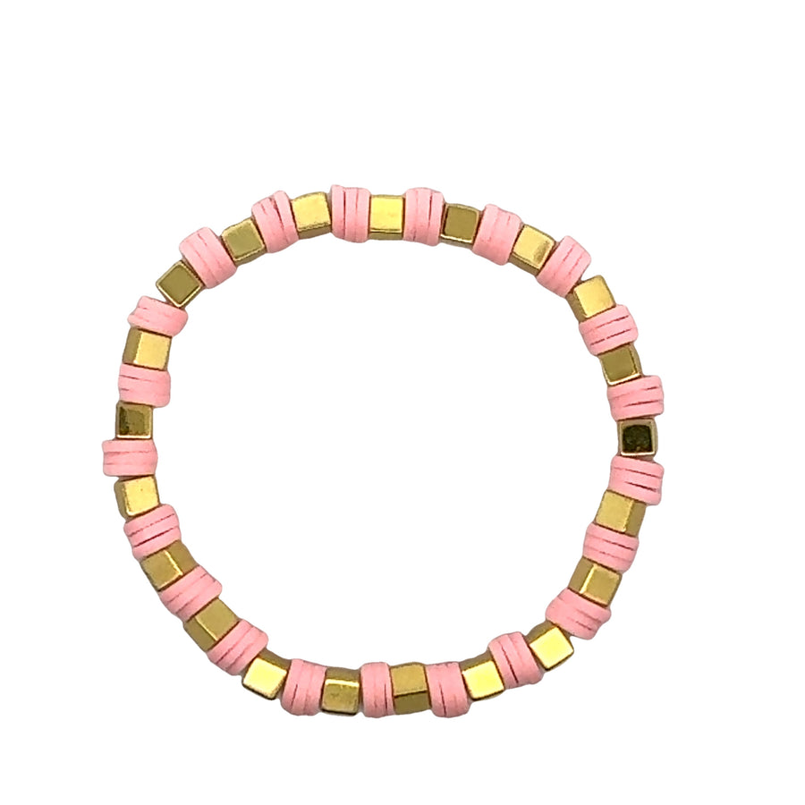 Color Gold Square Bracelet