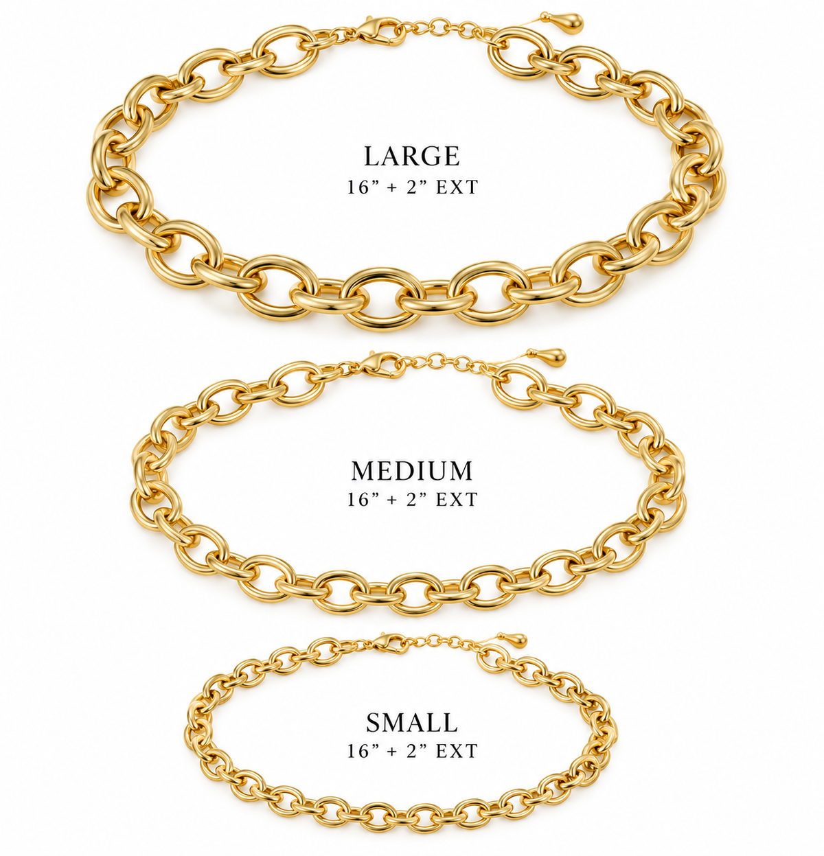 Round Paper Clip Necklace